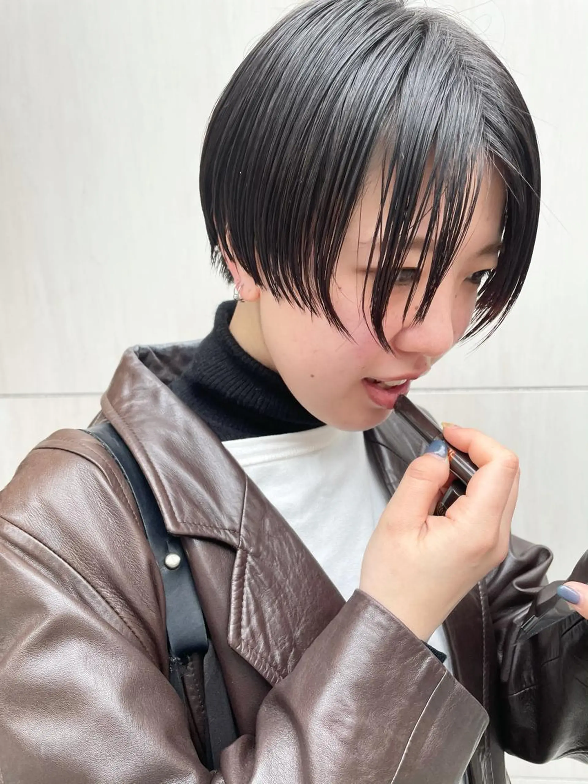 ショート カラー ハンサムショート ショートヘア tatsumi/ボブ ウルフ/レイヤーのヘアスタイル