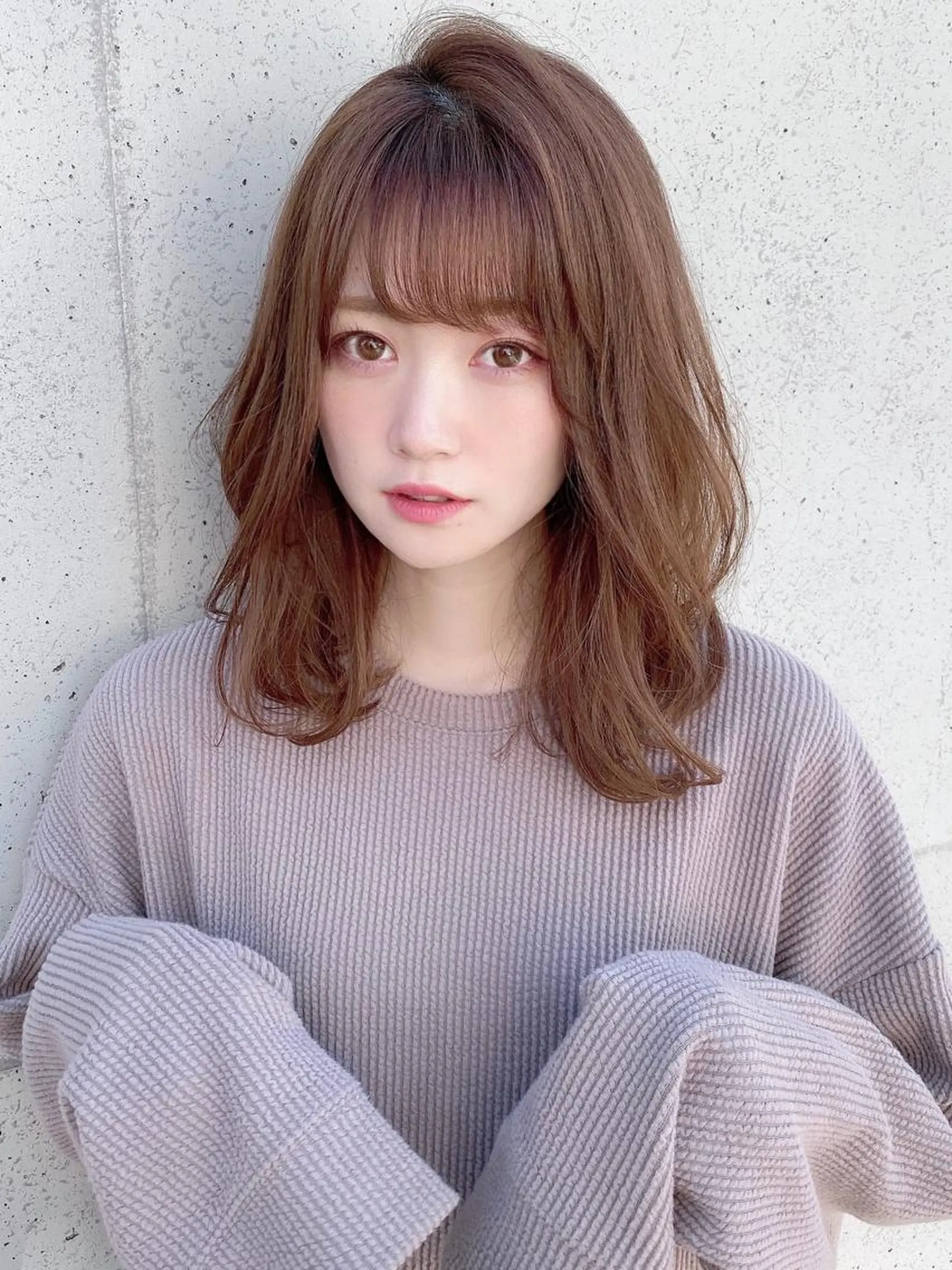 セミロング カラー カット ヘアカラー トリートメント 髪質改善くすみカラー 🍀/石川大輔のヘアスタイル