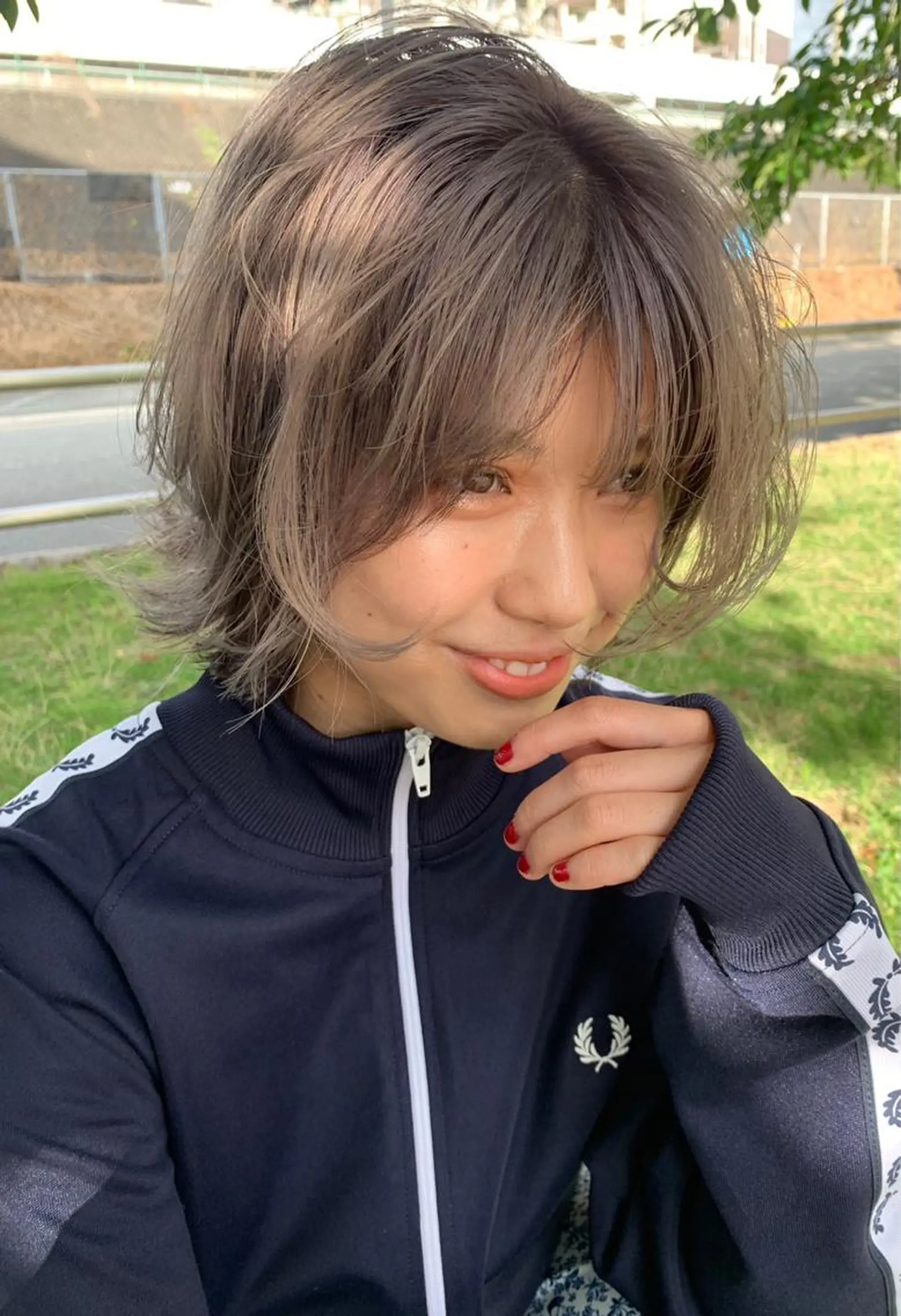 ショート カラー ヘアアレンジ ベージュカラー ブリーチ 透明感カラー カット ヘアカラー 博多ブリーチ /Ririkaのヘアスタイル