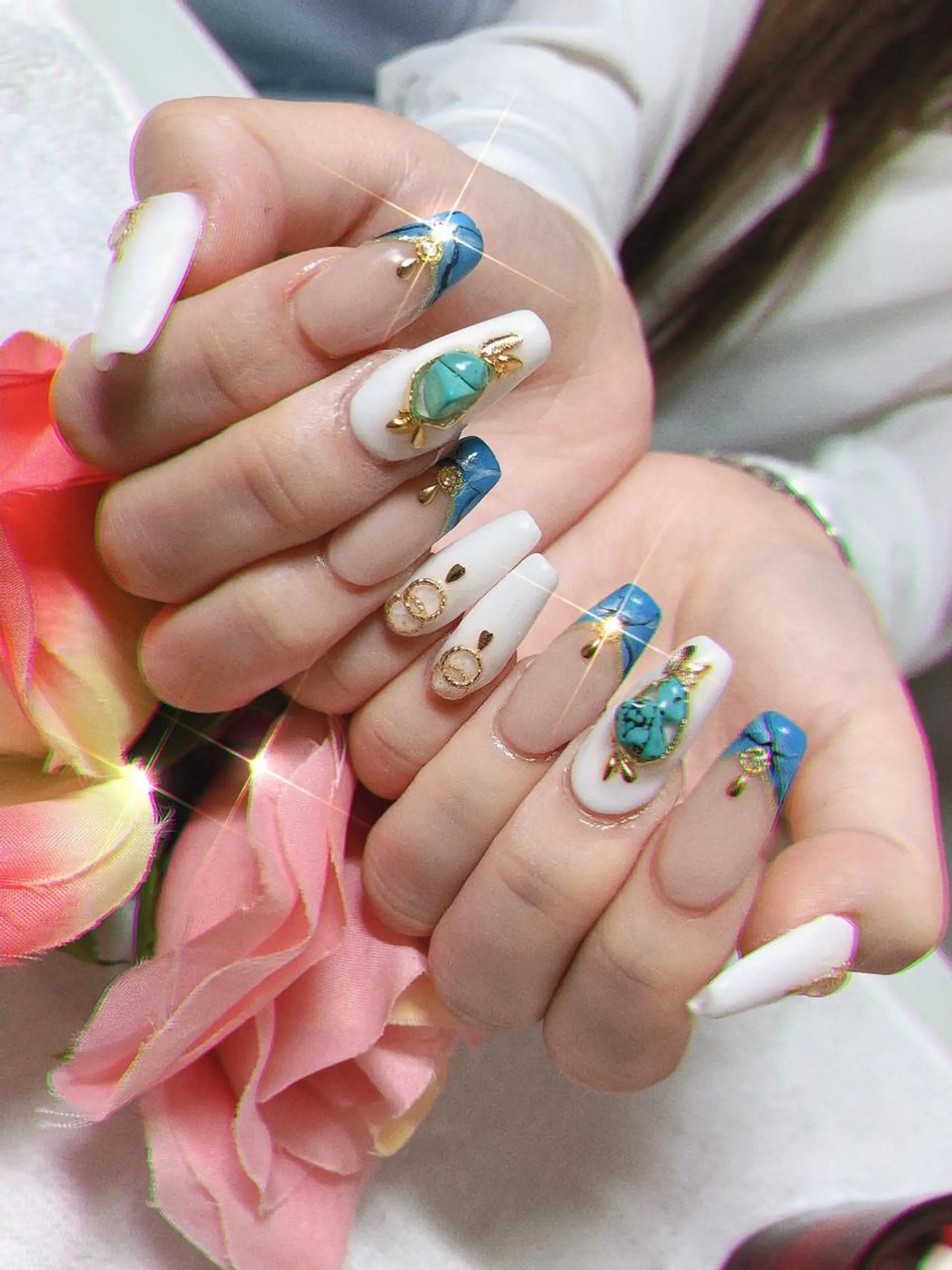 ロング ネイル ハンドネイル 《LB》ラブリエ Nail&eyeのマツエク・マツパデザイン