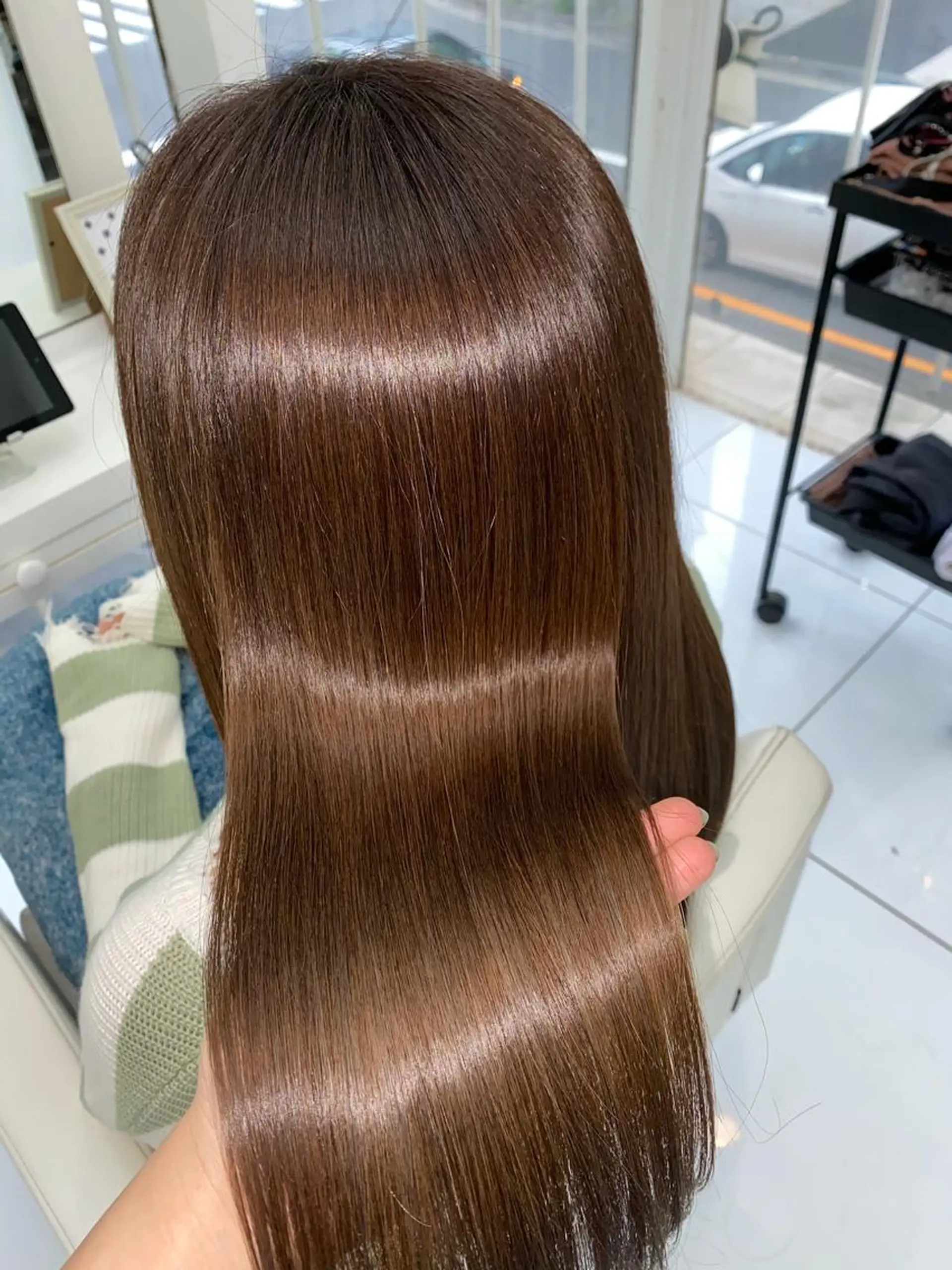 セミロング カラー アクアカラー 髪質改善 トリートメント トリートメント ✨美髪専門サロン✨ seasonsのヘアスタイル