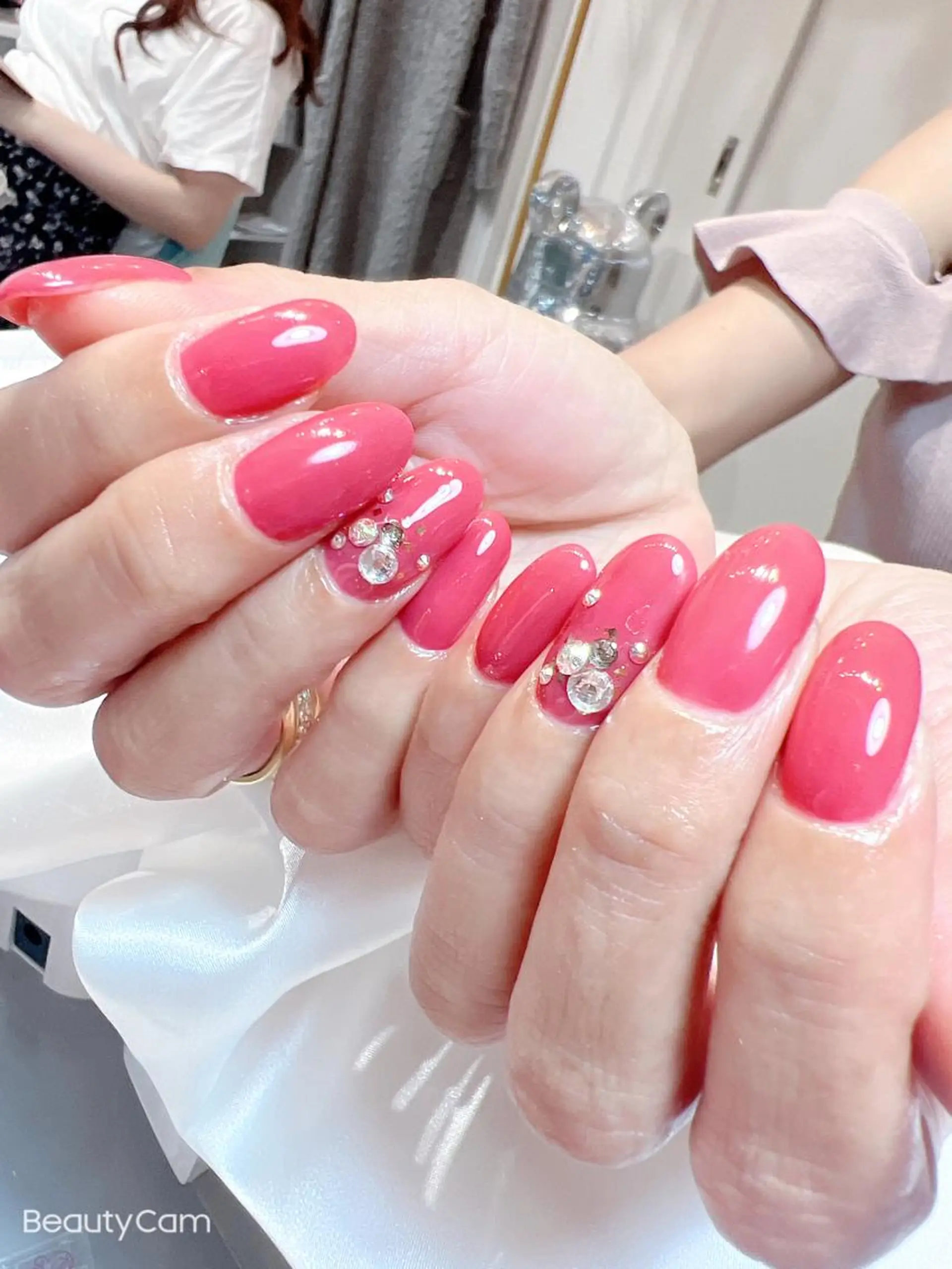 ネイル ジェルネイル ワンカラーネイル bijou nails所属・bijou nails　蓮のネイルデザイン