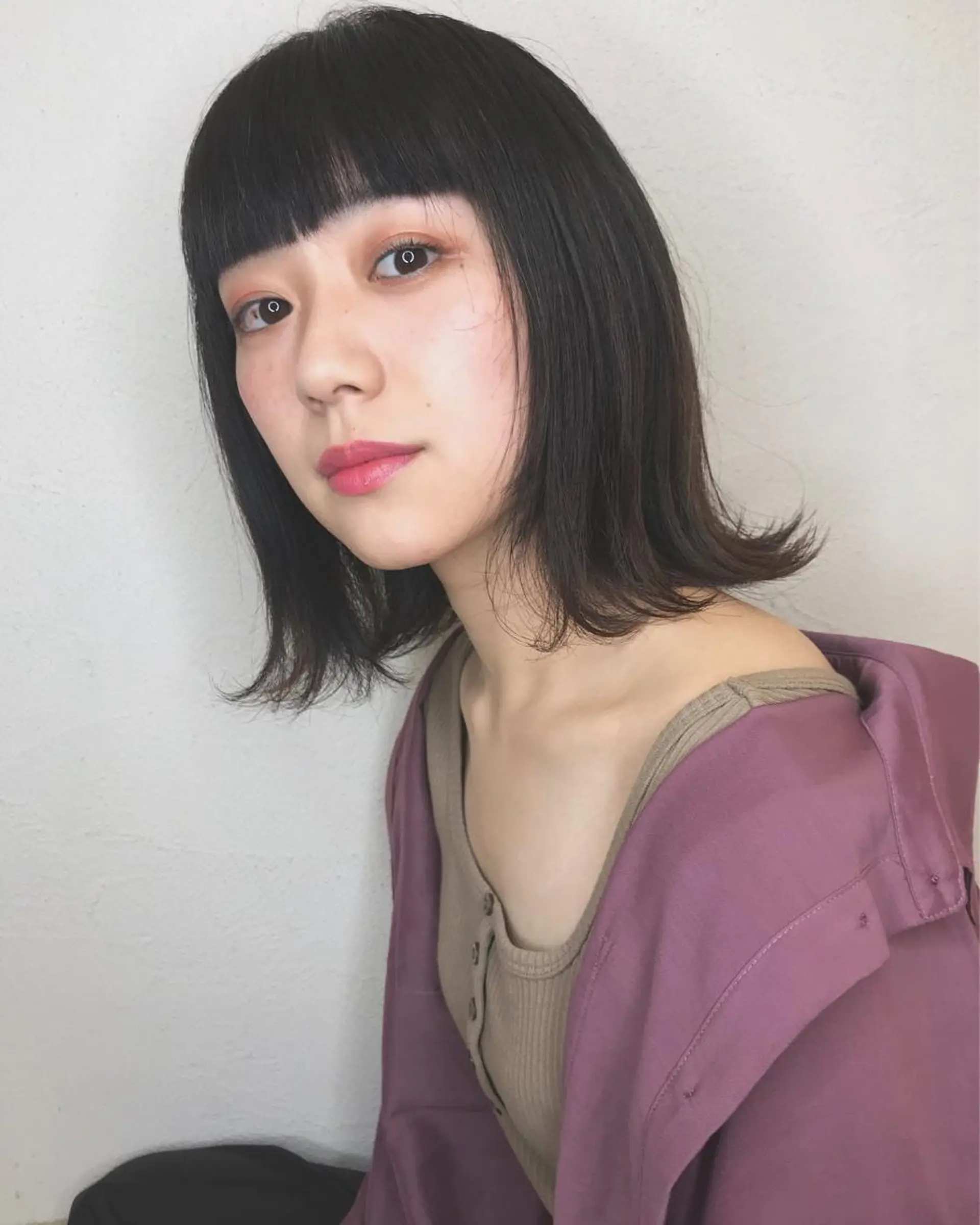 ミディアム カラー ボブ 外ハネヘア Neolive Cava 相模大野店所属・sola: neoliveのヘアスタイル