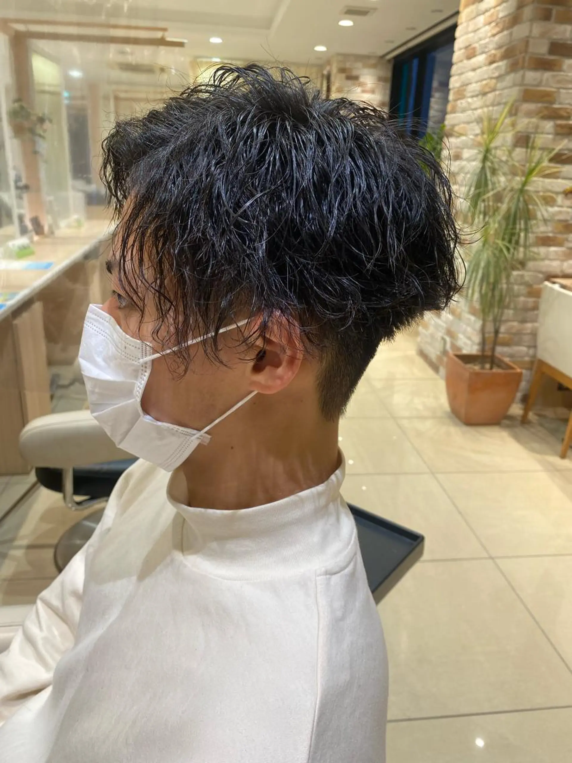 ショート パーマ メンズ 🩵波巻き／ツイスパ HARU💎のヘアスタイル