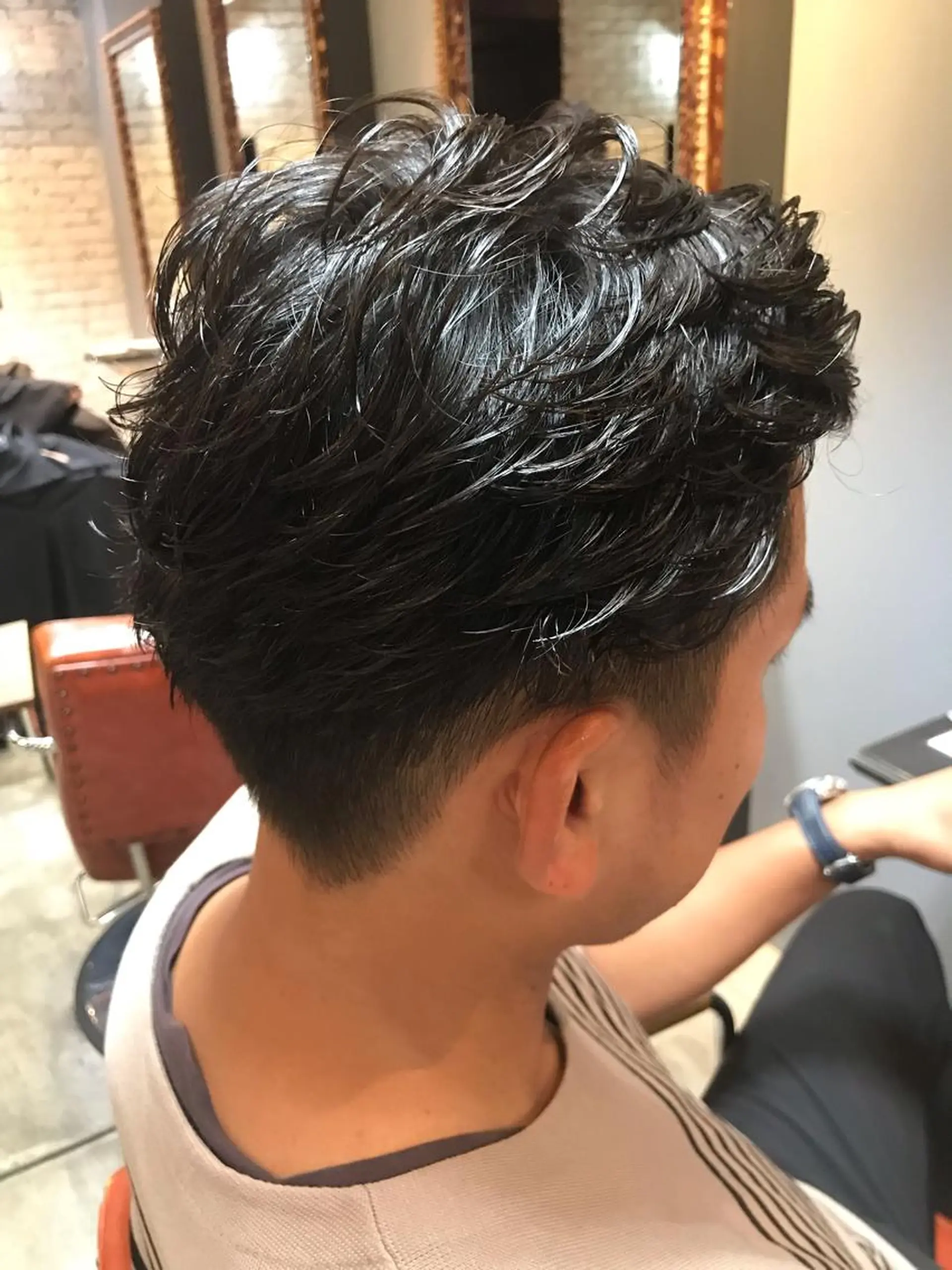 ショート パーマ メンズ 【N°deseo】 Hiromi🦋のヘアスタイル