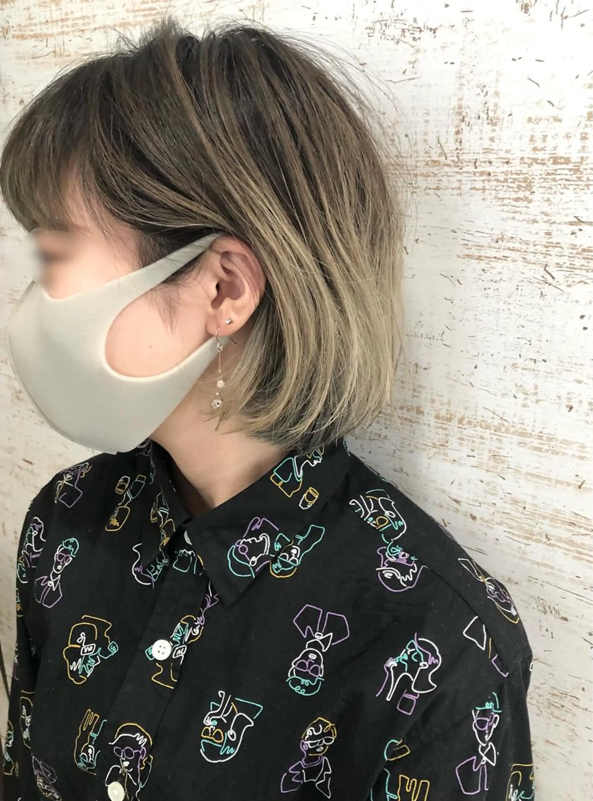 ショート カラー ケアブリーチ /髪質 改善/古橋圭史郎のヘアスタイル