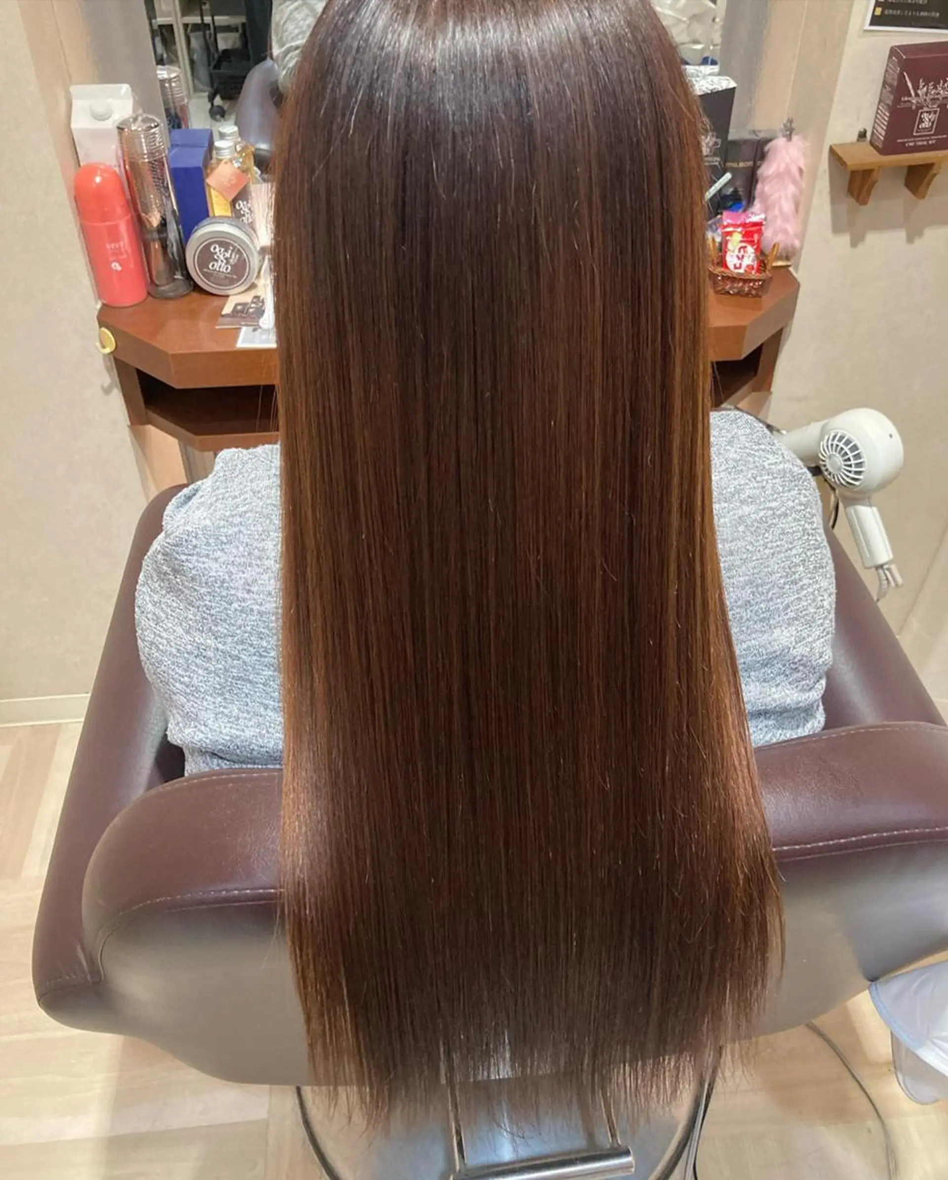 カラー ベージュカラー ブリーチ ブリーチなしカラー オレンジ オレンジベージュ 髪質改善/透明感 カラー/内藤有須加のヘアスタイル