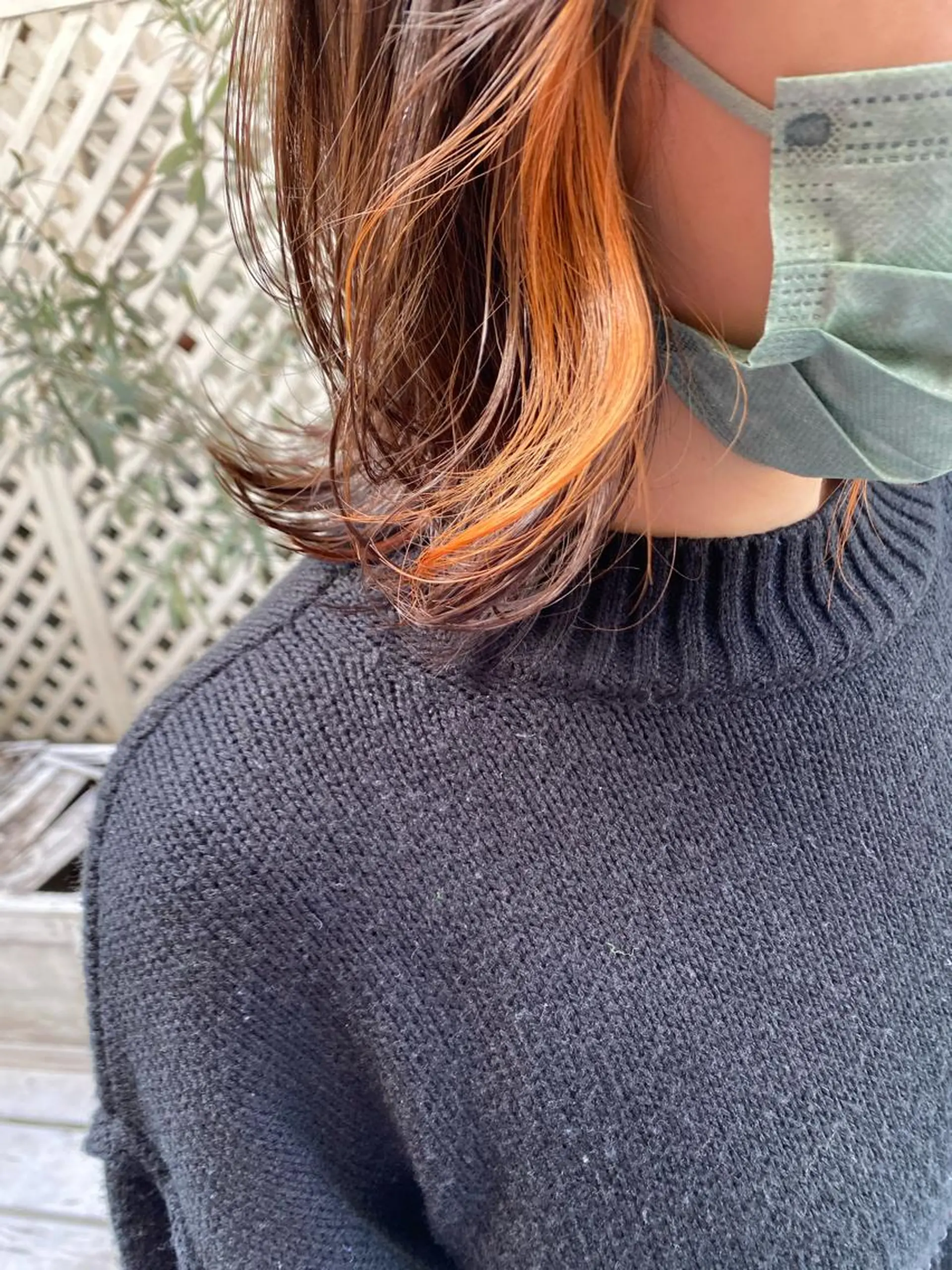 ミディアム カラー インナーカラー オレンジ HINANO🌷 髪質改善サロンの眉毛・アイブロウイメージ