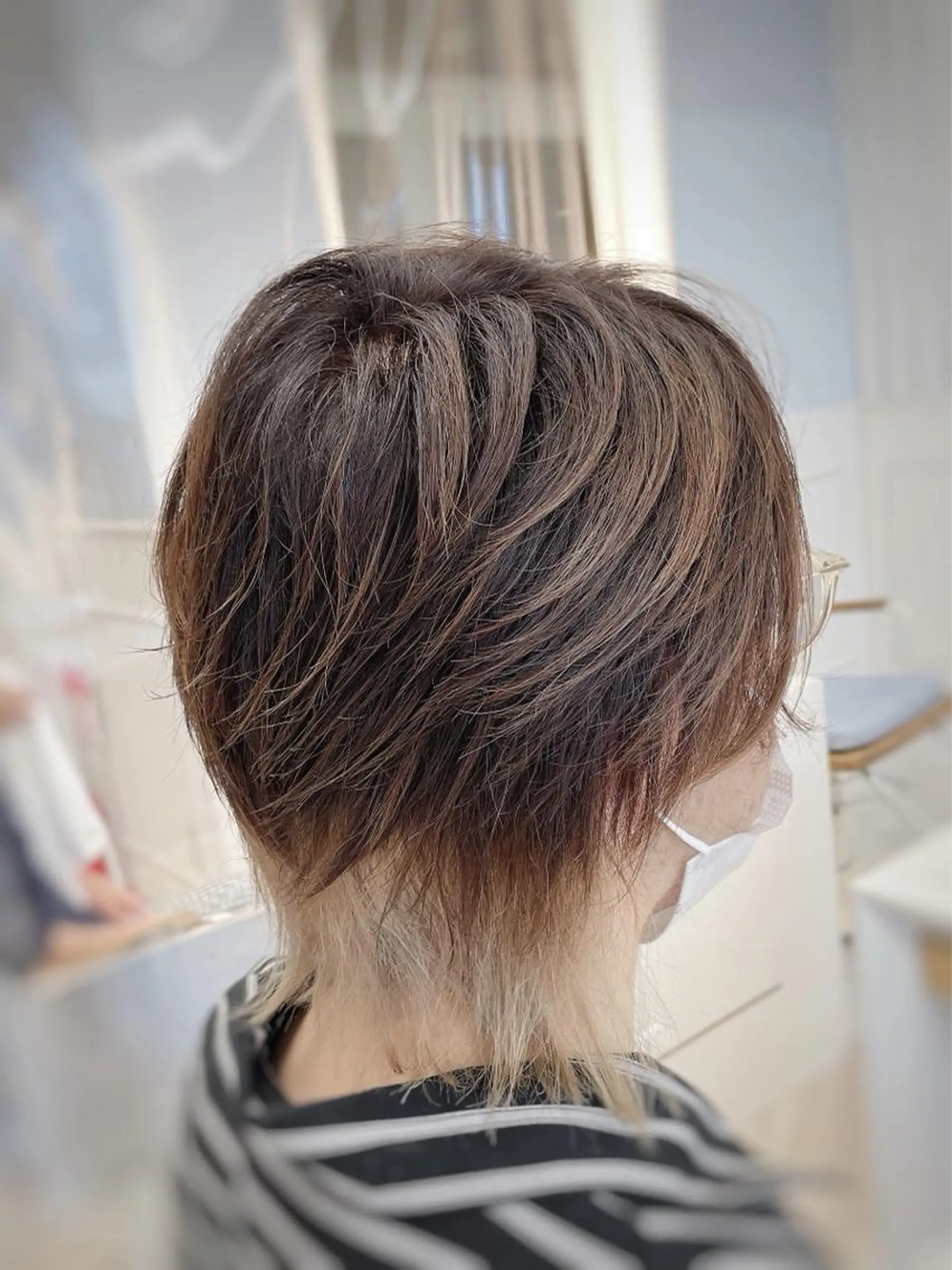 メンズ カット ヘアカラー ブリーチカラー✨ 駒場　笙のヘアスタイル