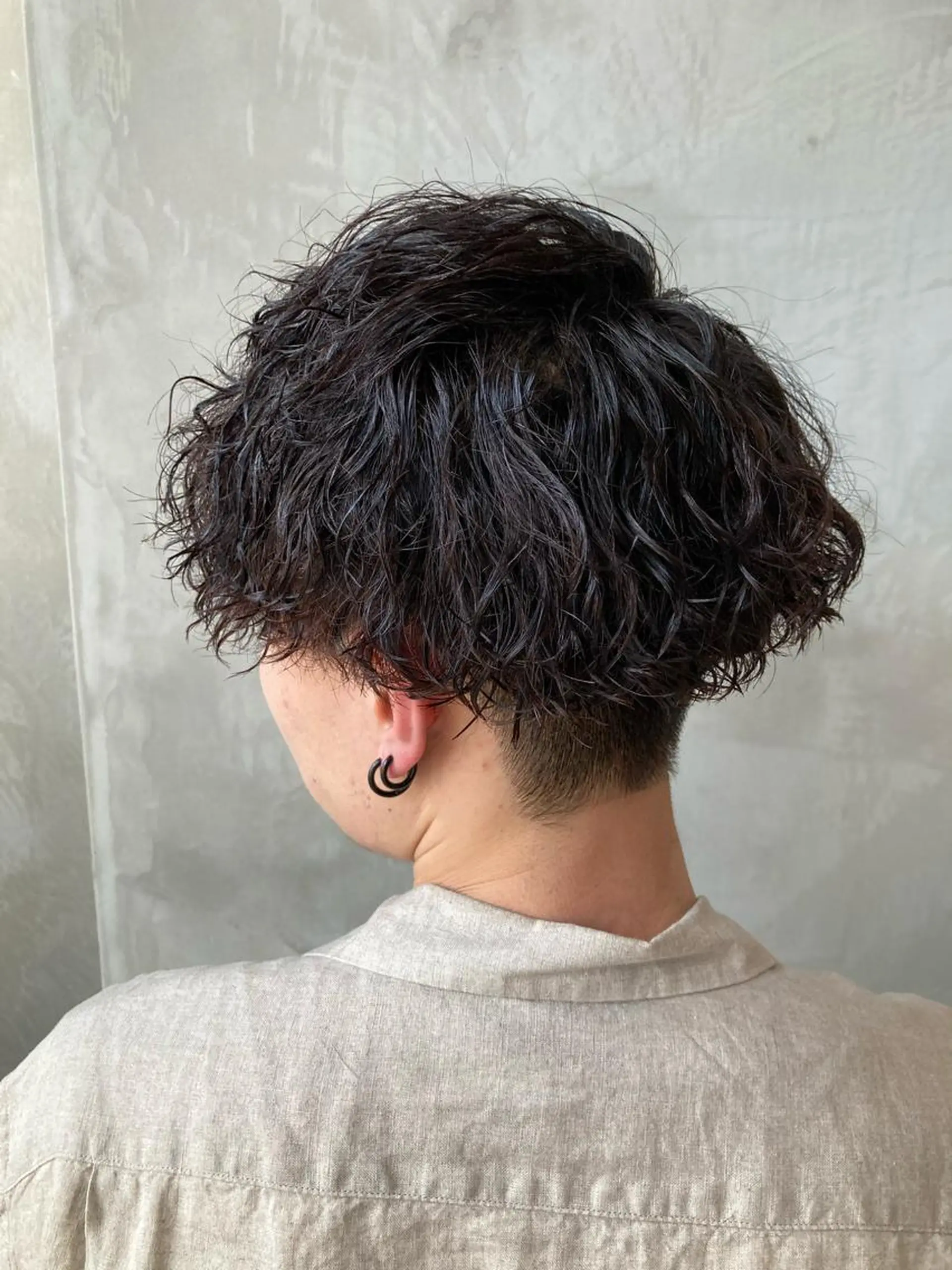 ショート カラー パーマ メンズ 波巻きスパイラルパー マ/シャドウパーマ駿のヘアスタイル