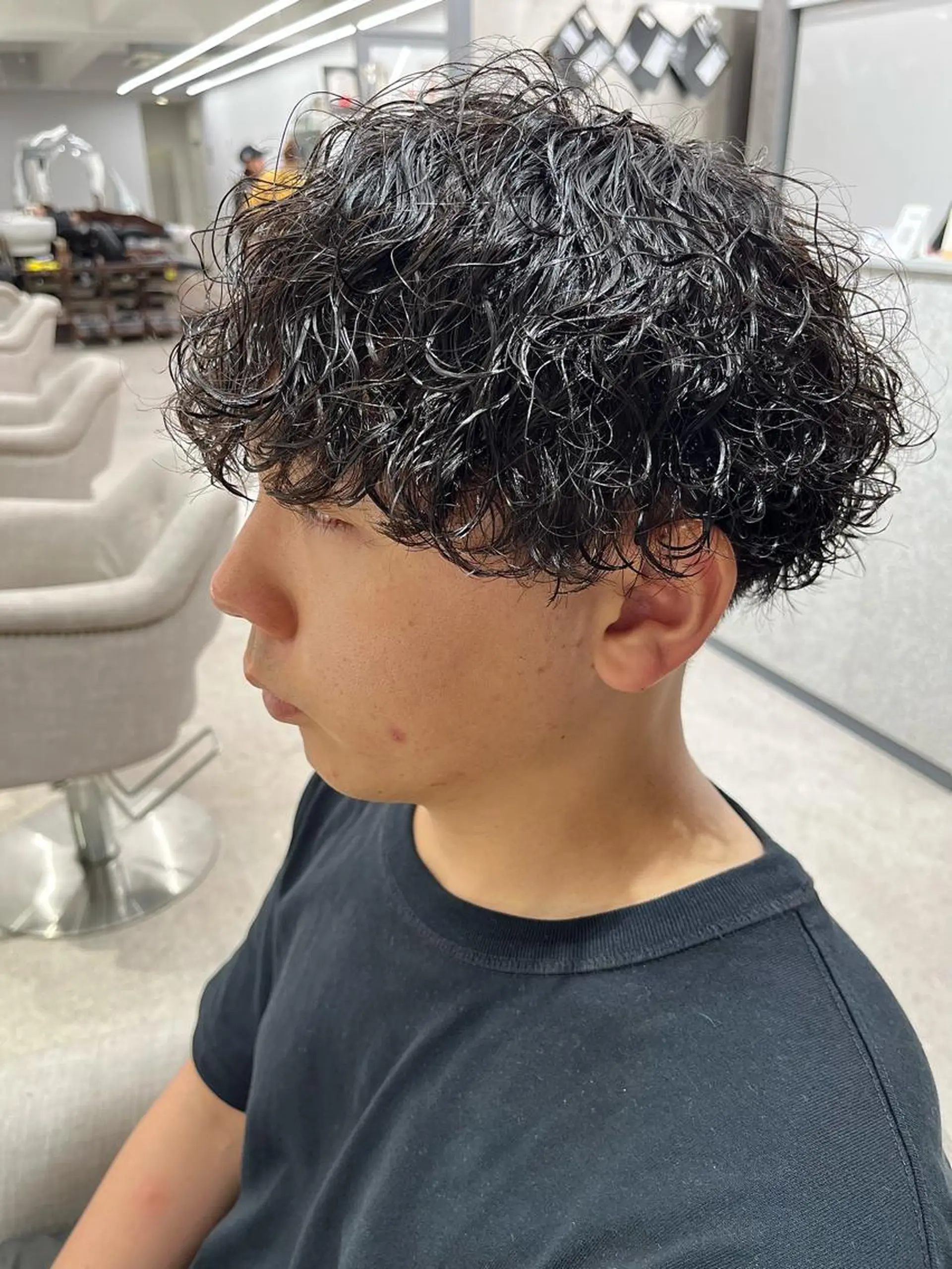 パーマ メンズ カット パーマ 🍐シャドウパーマ メンズ特化/守岡🍐のヘアスタイル