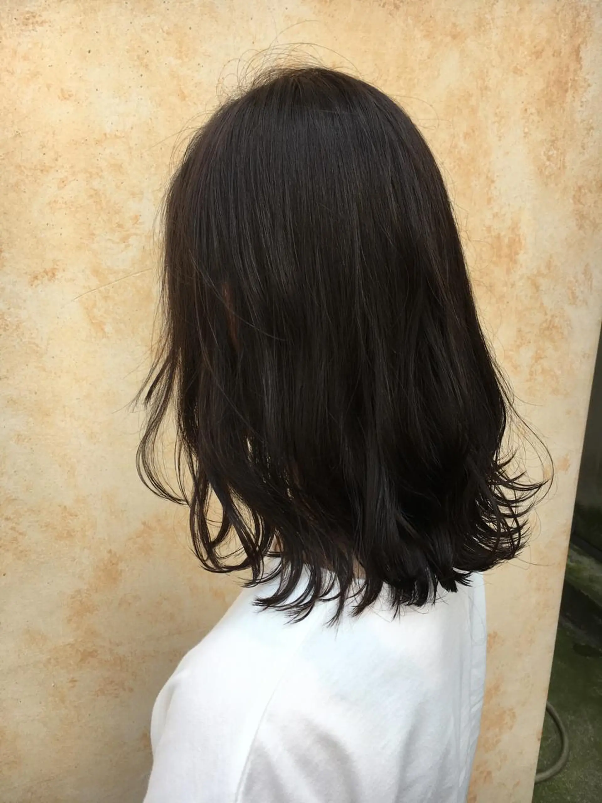 ロング アッシュ ハイライト gite カワムラナオキのヘアスタイル