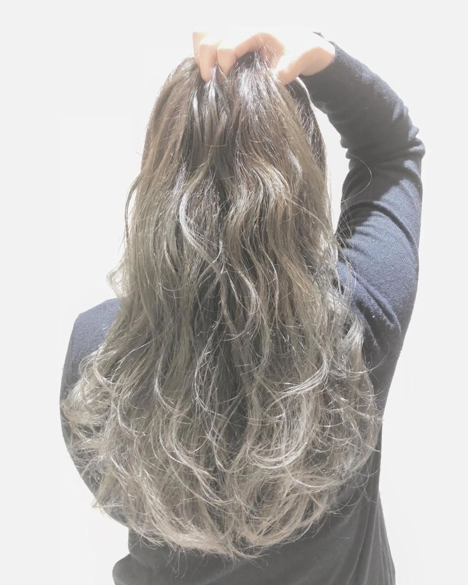 ロング カラー バレイヤージュ レイヤーカット アンドウ ユウ/ レイヤーカット/韓国のヘアスタイル