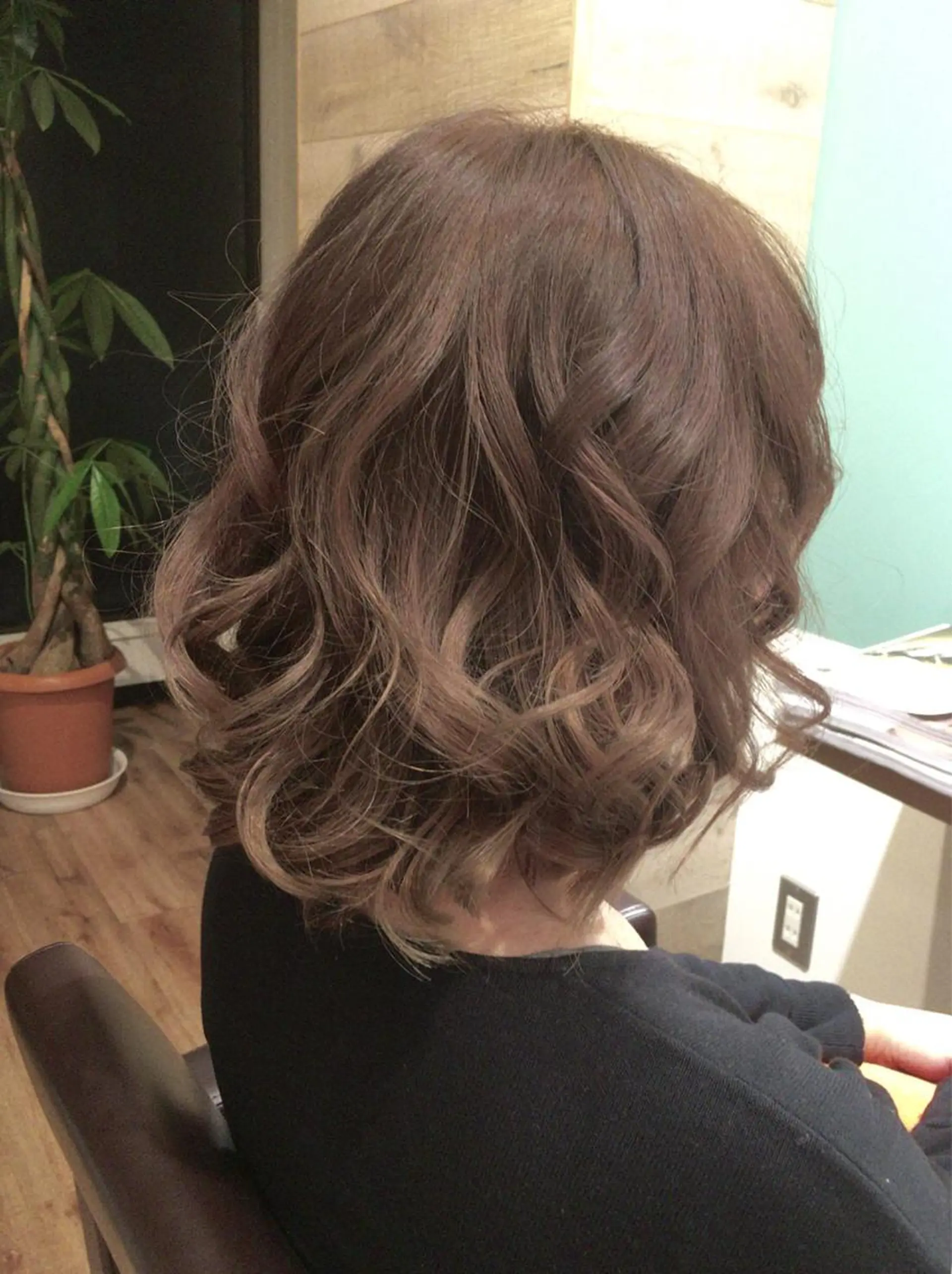 ミディアム パーマ aroot 町田駅徒歩10秒のヘアスタイル