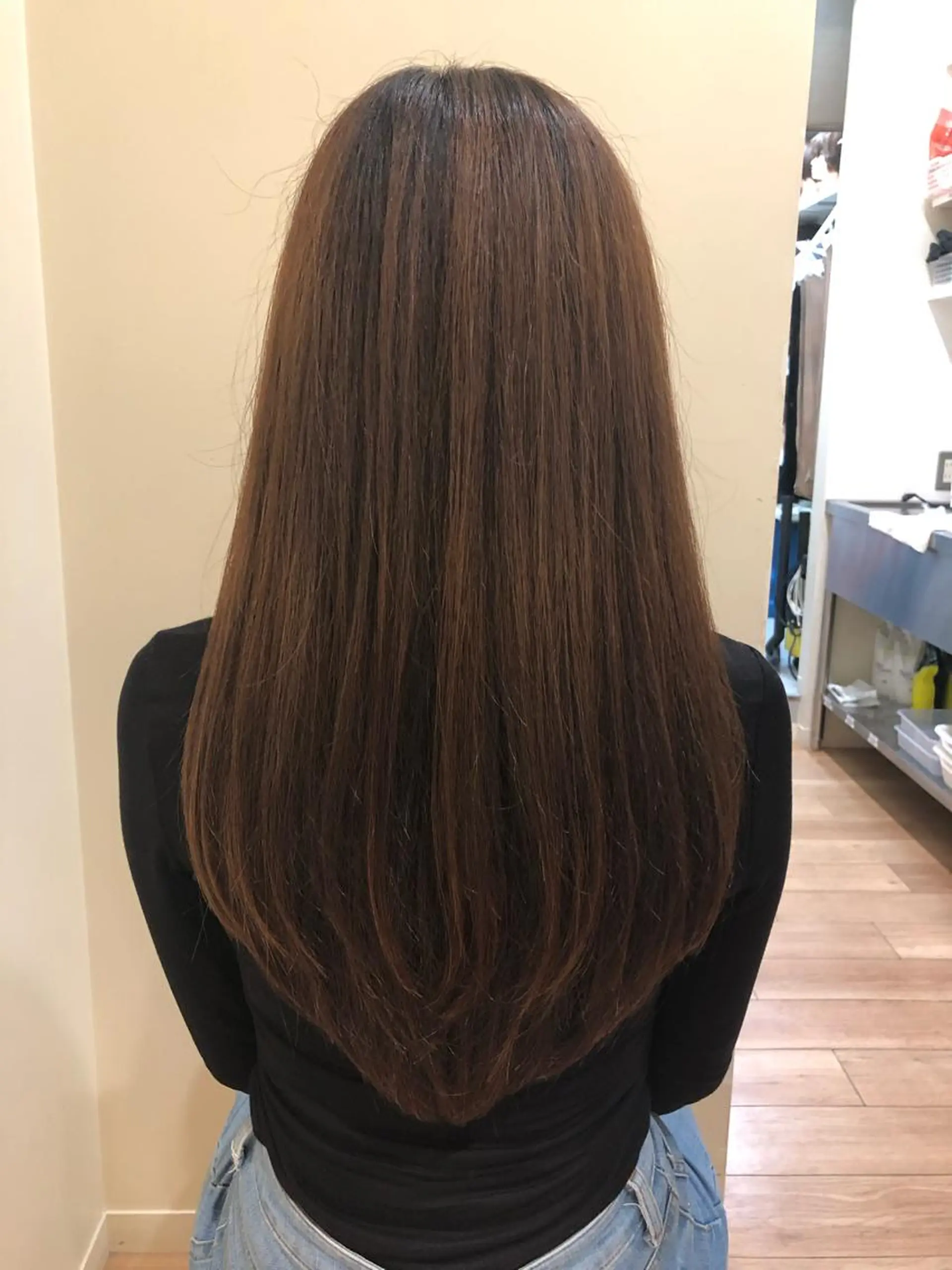 ロング 韓国風ヘア レイヤーカット ⬛️⬜️髪質改善⬛️ ⬜️藤川慎太郎のヘアスタイル