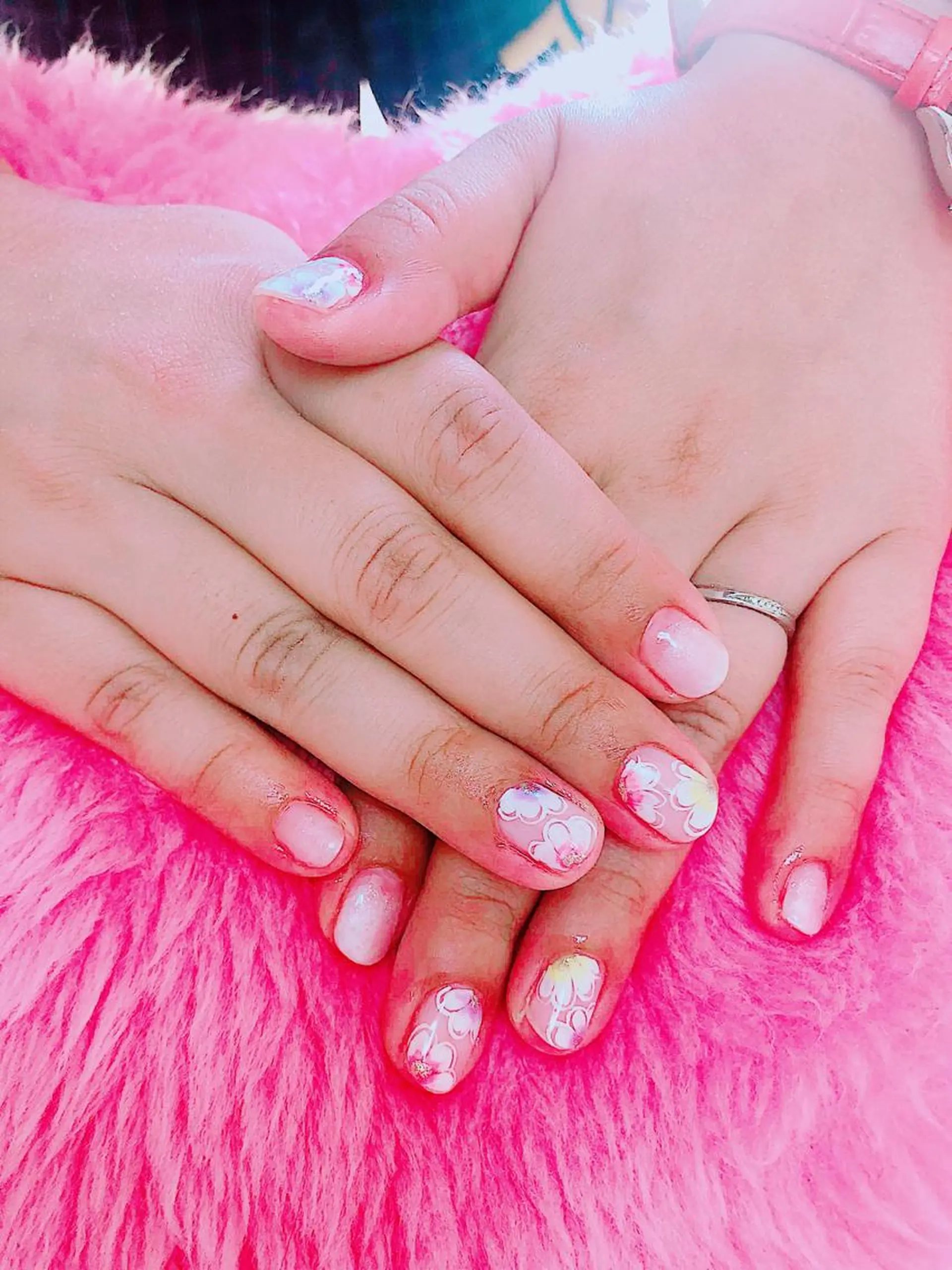 ネイル ショートネイル シンプルネイル NAILWISH所属・橋本 千智のネイルデザイン