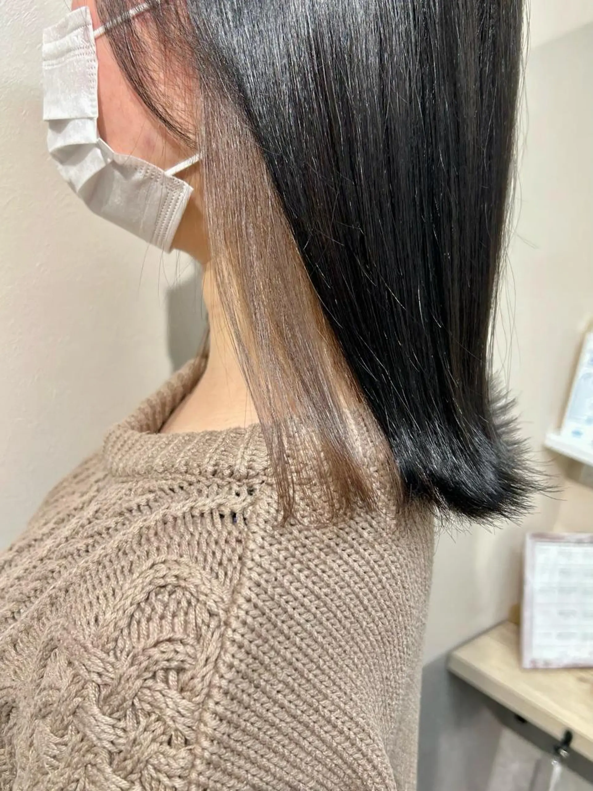 ミディアム カラー カット ヘアカラー トリートメント 西 めぐみのヘアスタイル
