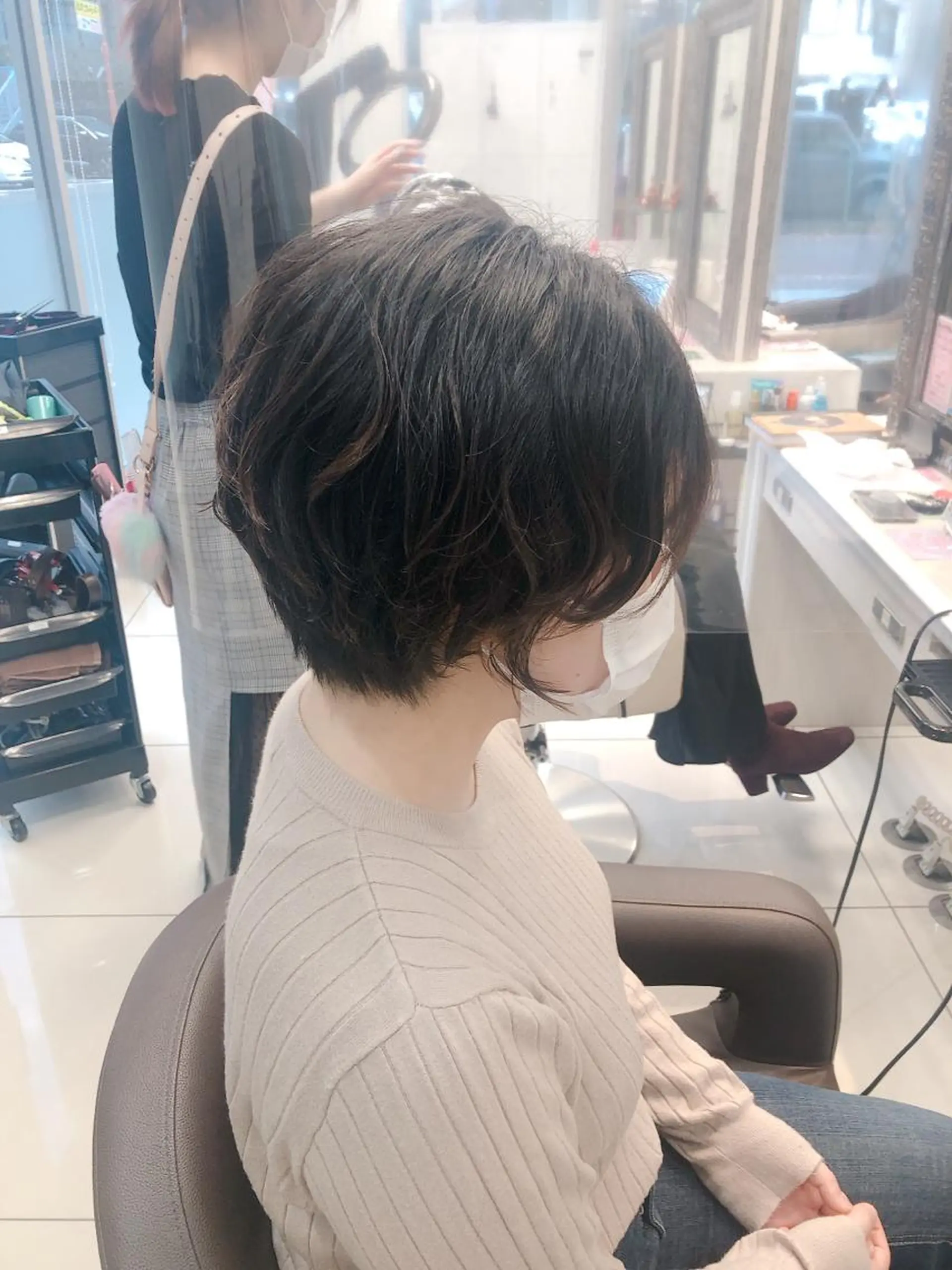 ショート ショートヘア カット パーマ 炭木 一也のヘアスタイル