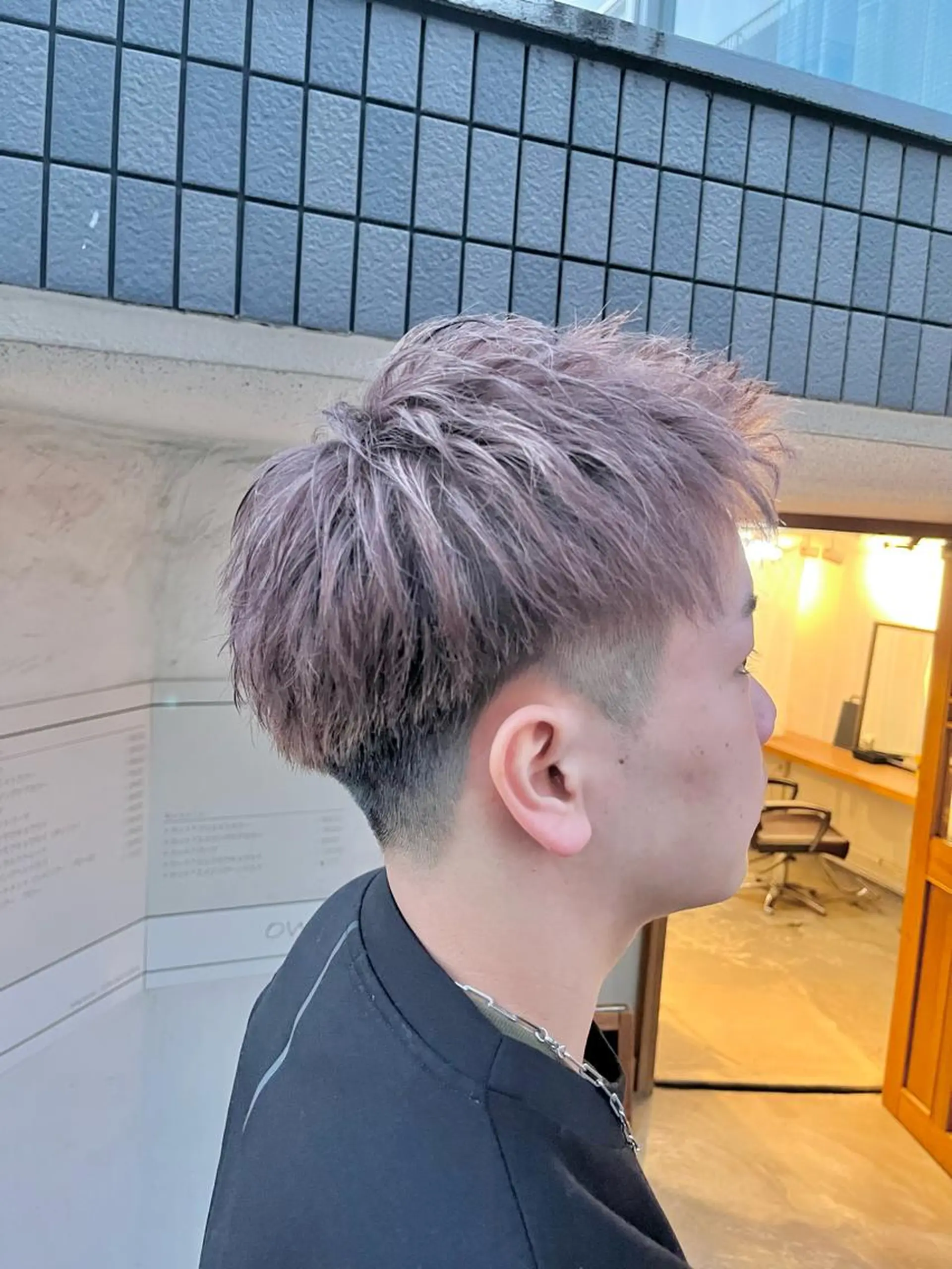 カラー メンズ ヘアカラー FUJINO RYOのヘアスタイル
