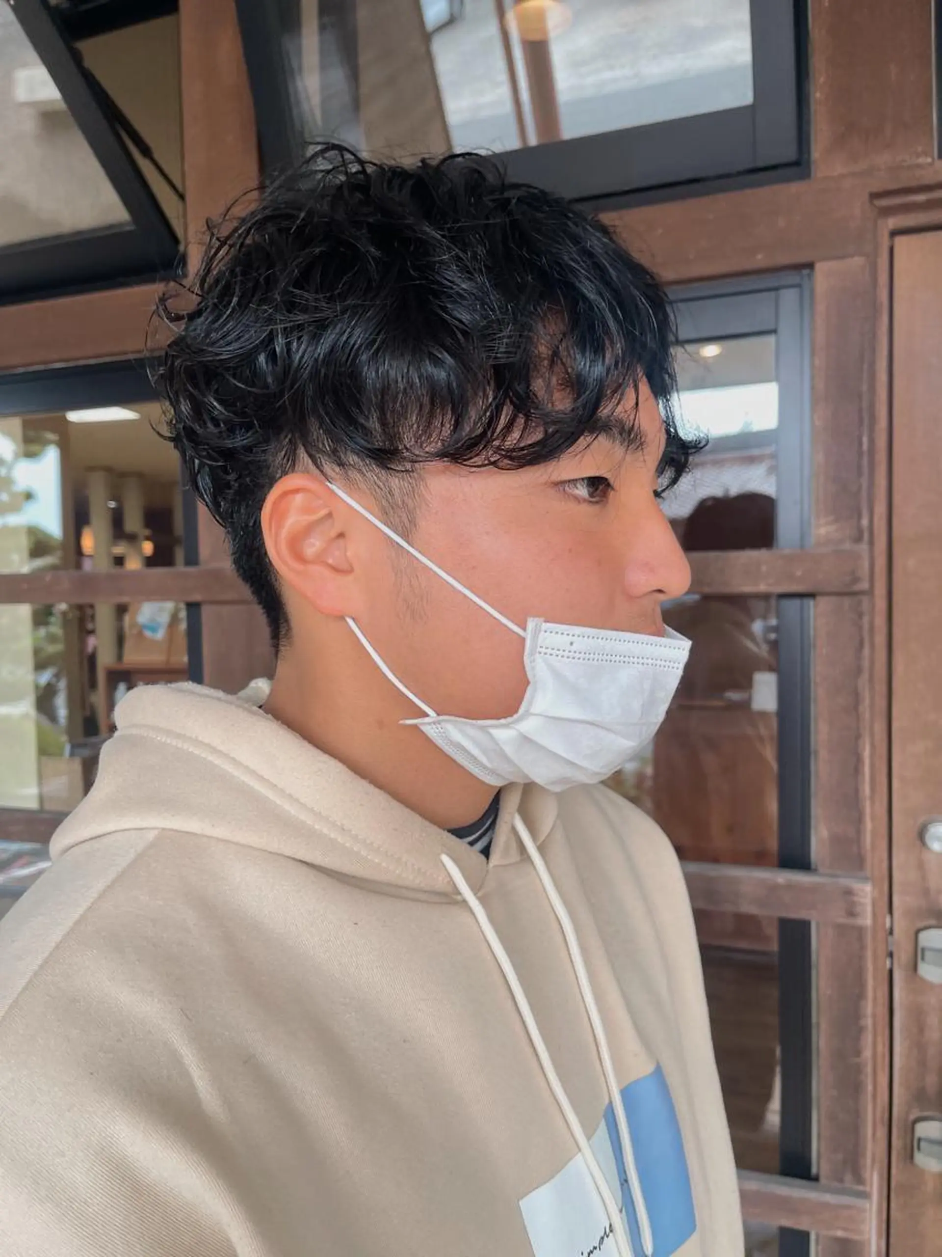 パーマ メンズ アイブロウ カット パーマ ヘアニュース所属・ヘアーニュース 🌿NAMII🌿のヘアスタイル