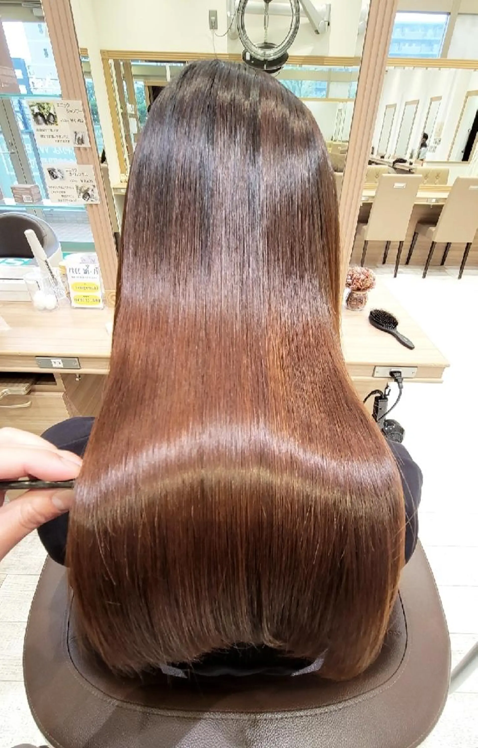 ロング 縮毛矯正 トリートメント 宮本 秀人のヘアスタイル