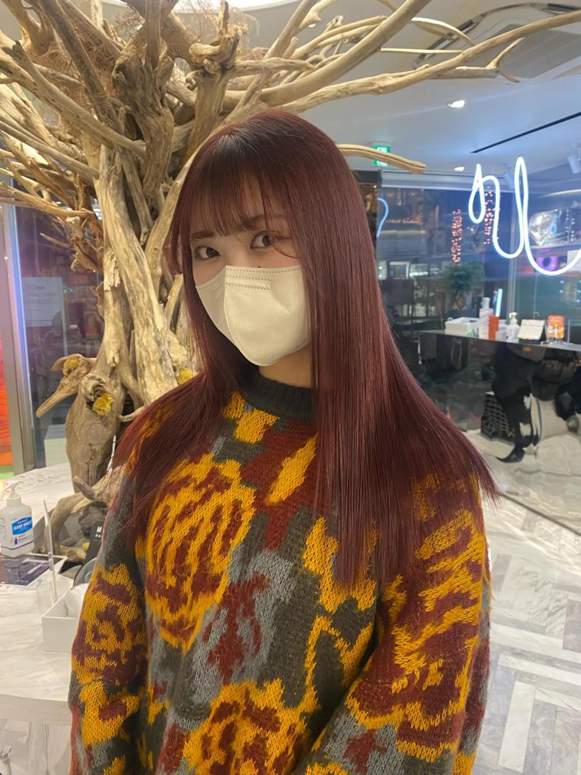 ロング 韓国風カラー 韓国風ヘア emu所属・けいこ🍊ニュアンス ネイル/個性派ネイルのネイルデザイン