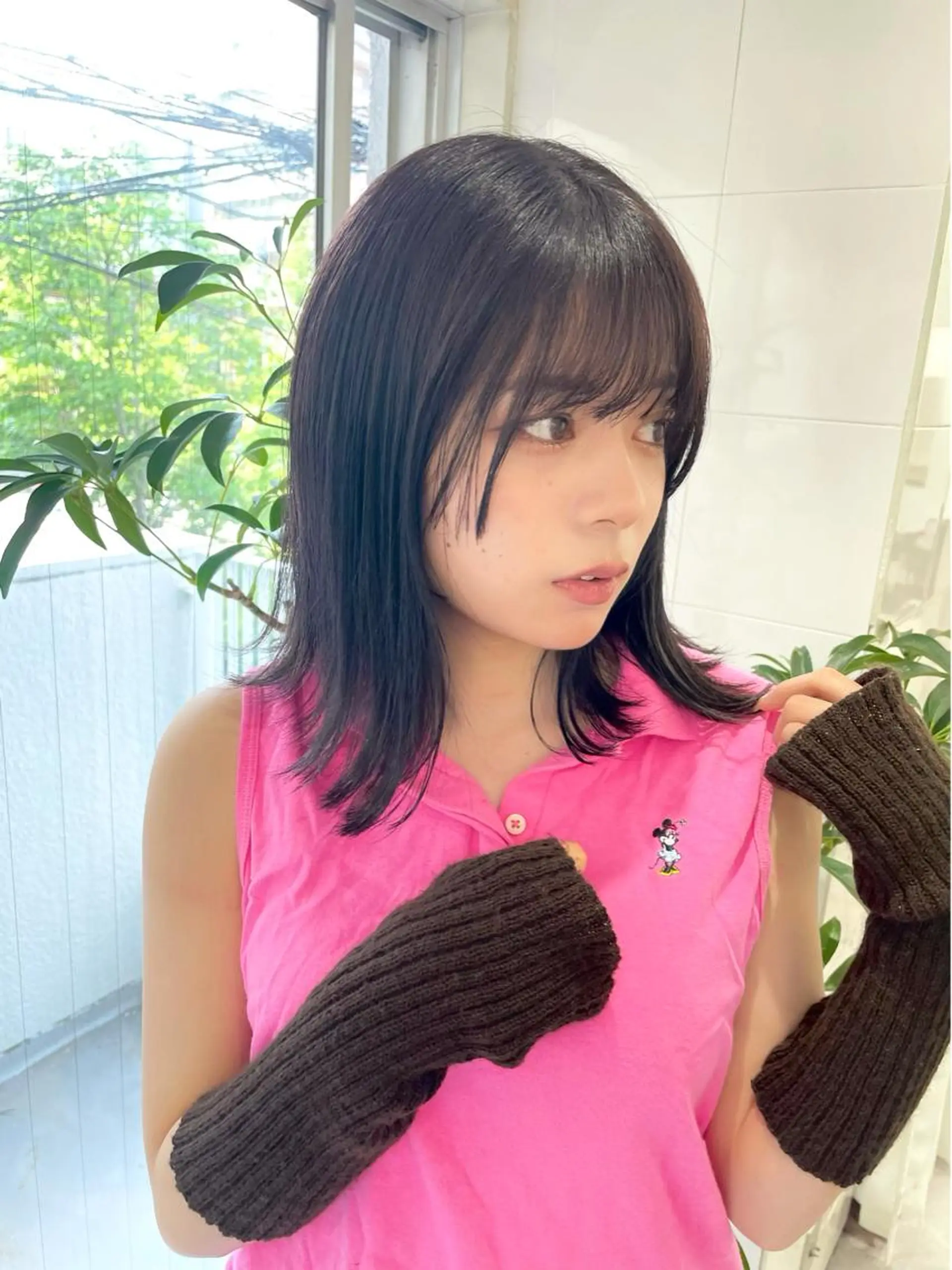 ミディアム カラー ヘアアレンジ ヘアカラー トリートメント ヘアセット SALOWIN原宿ash店所属・憧れの艶ハイトーンへ 🐈サイサキのヘアスタイル