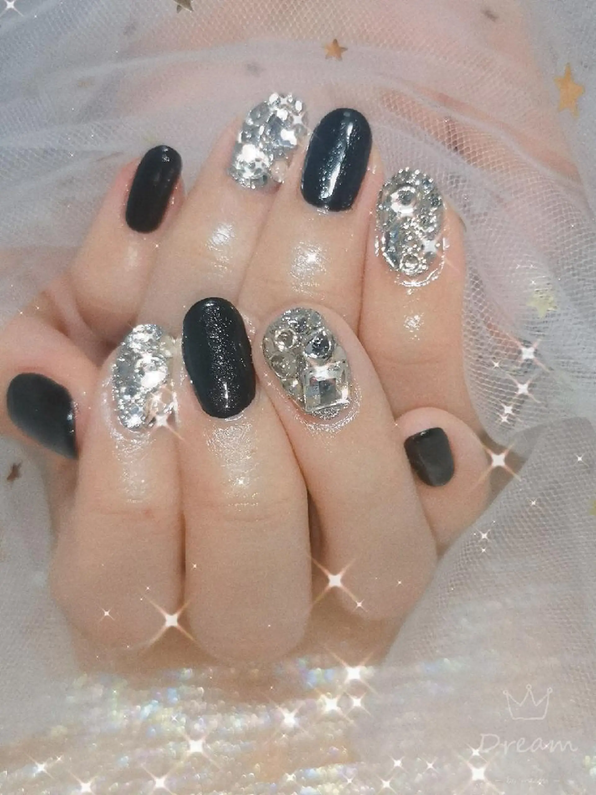 ネイル ネイリストゆか💅 長さだし、深爪矯正のネイルデザイン