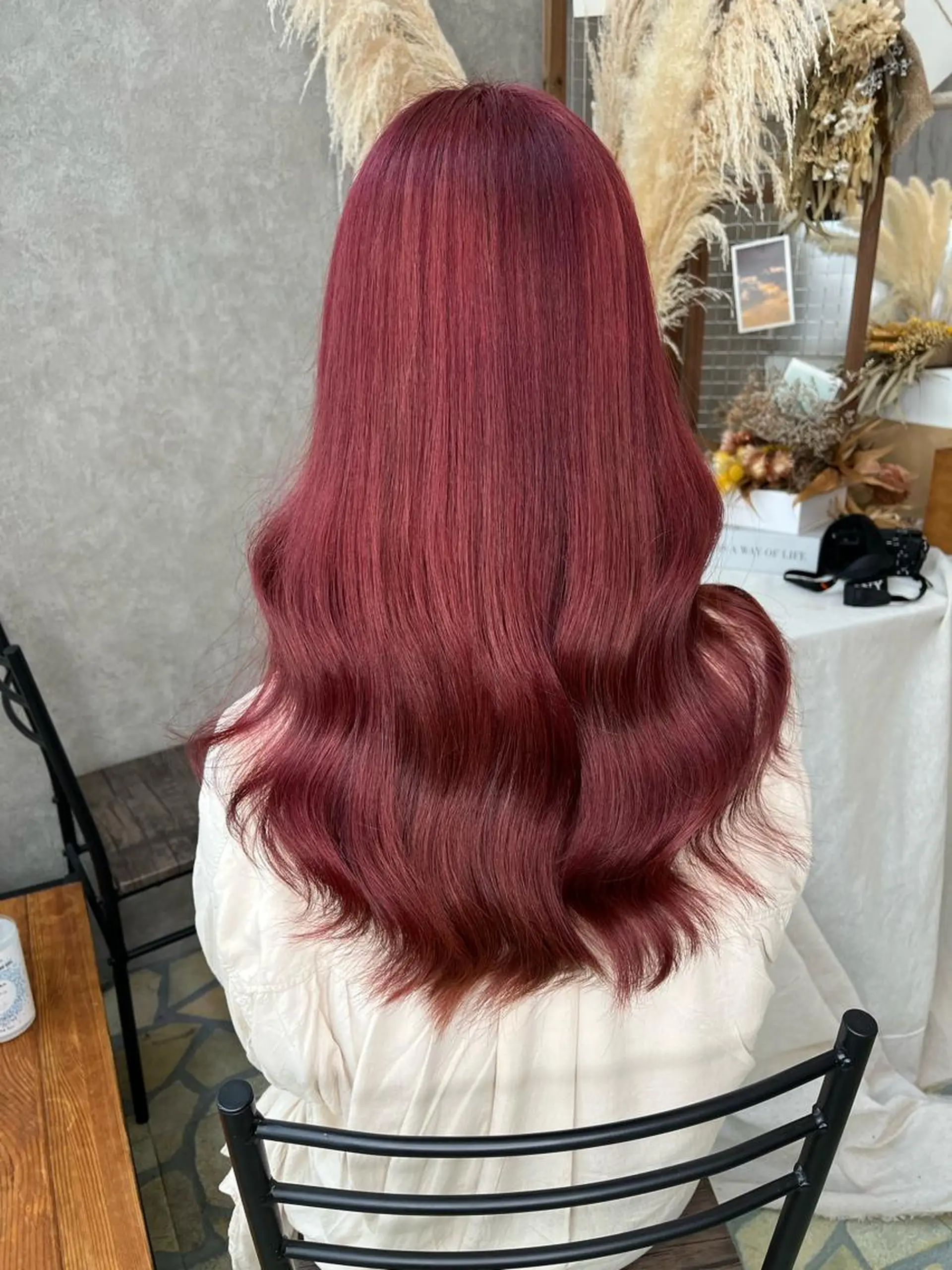 ロング パープルカラー ヘアカラー トリートメント エクステ・髪質改善・ ブリーチ・吉田大介のヘアスタイル