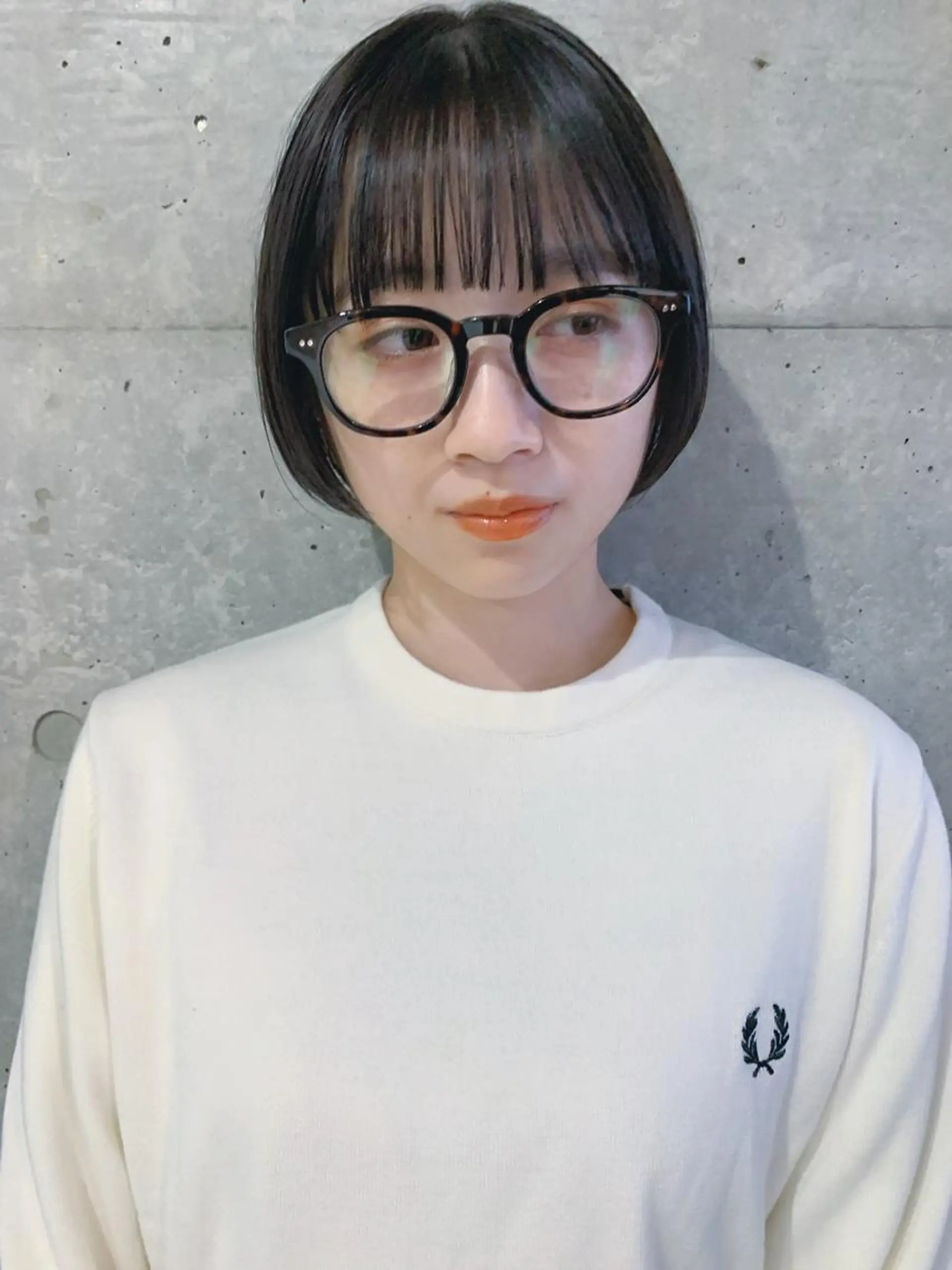 ショート カラー ボブパーマコテ巻き風 パーマNo1深江秀平のヘアスタイル