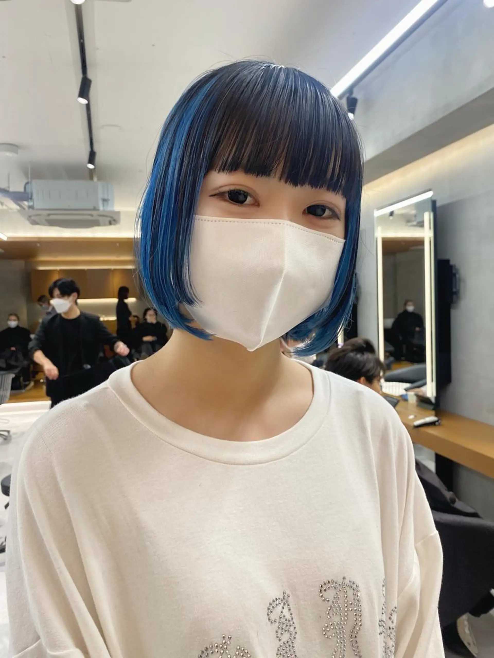 ショート カラー センターパート/ 暖色カラーayuのヘアスタイル