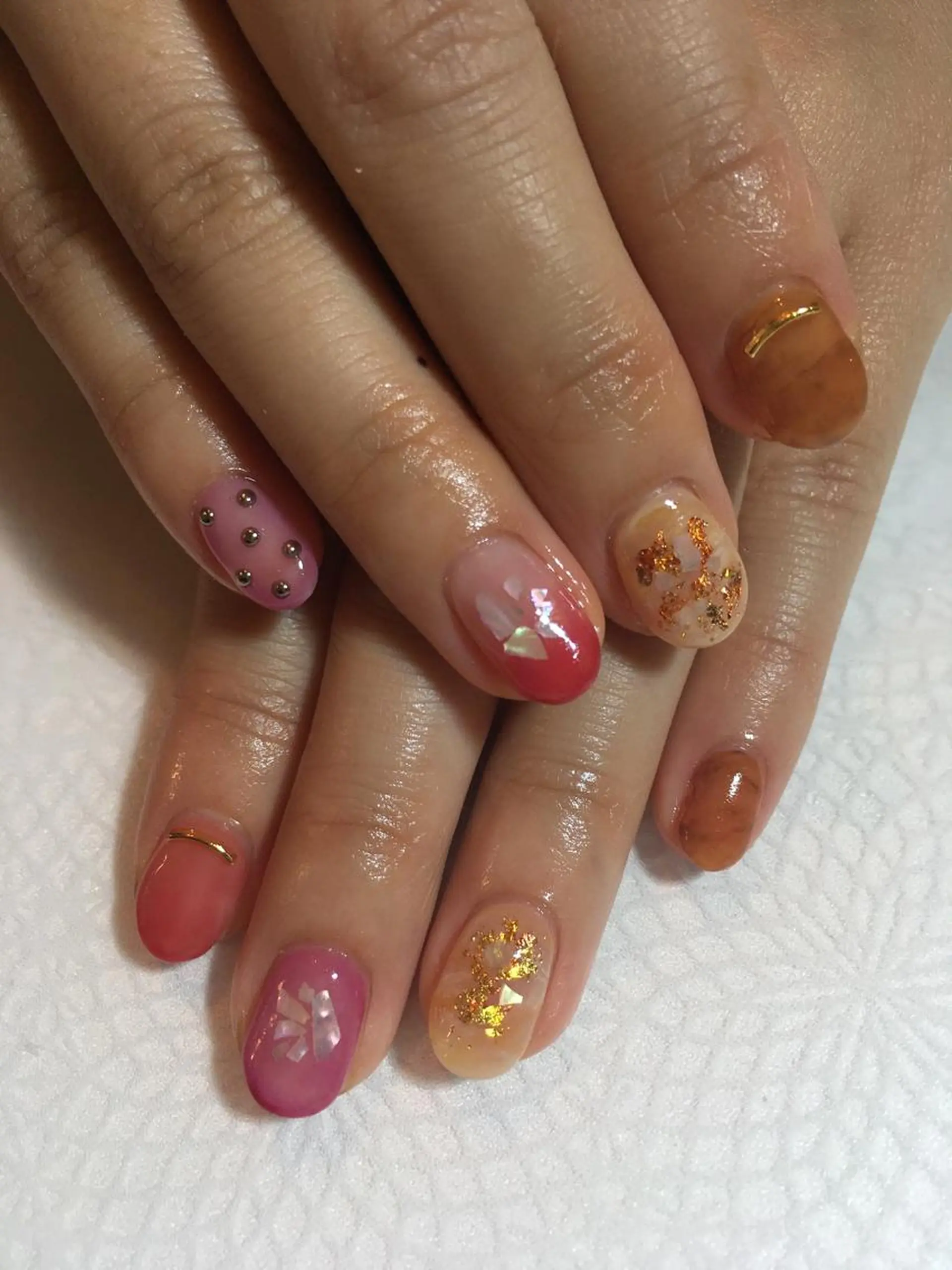 ネイル 持ち込み ニュアンスネイル 古川 里美のネイルデザイン