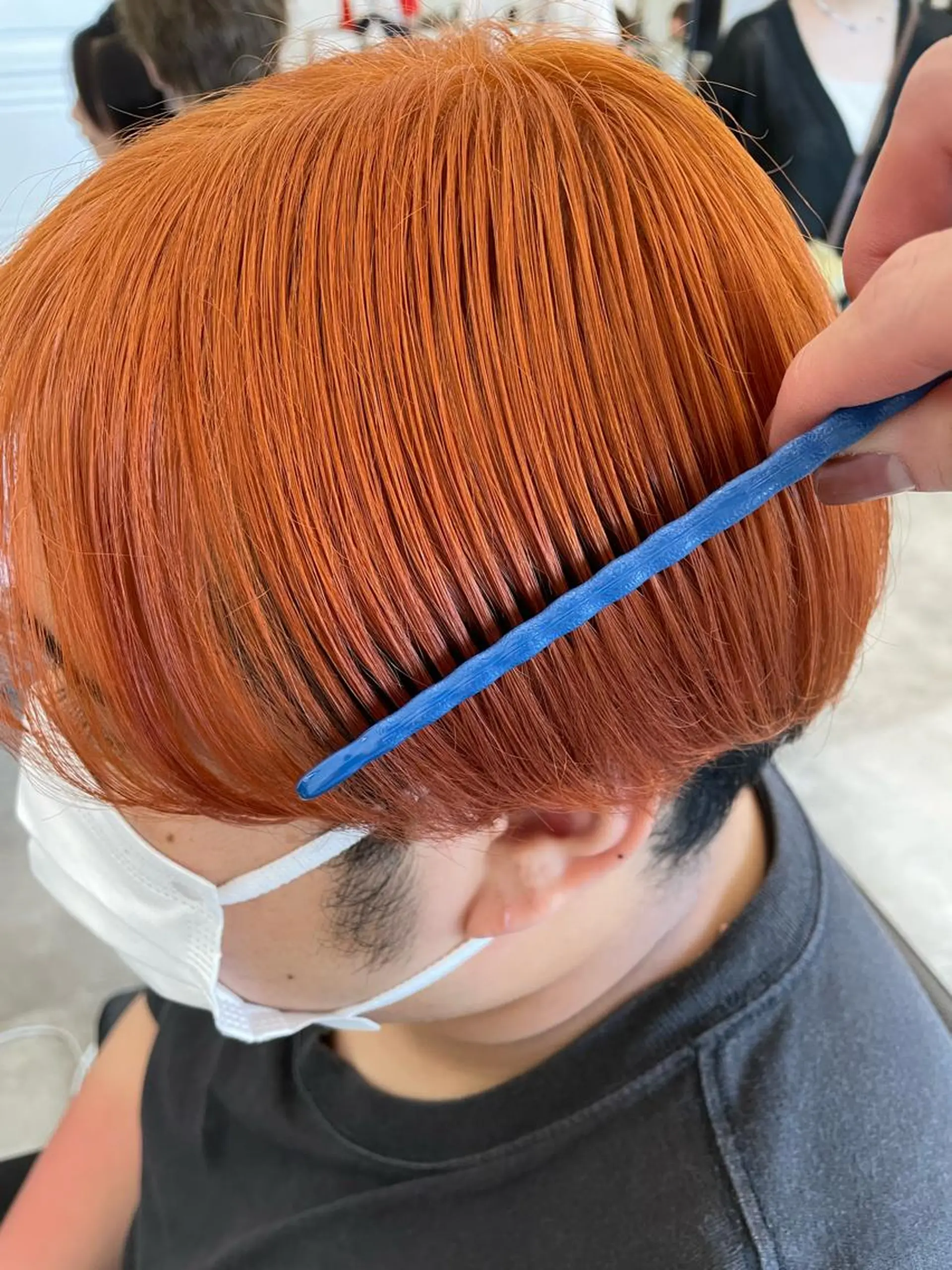 ショート カラー オレンジ レイヤー/ショート透 明感カラー/西田祐賀のヘアスタイル