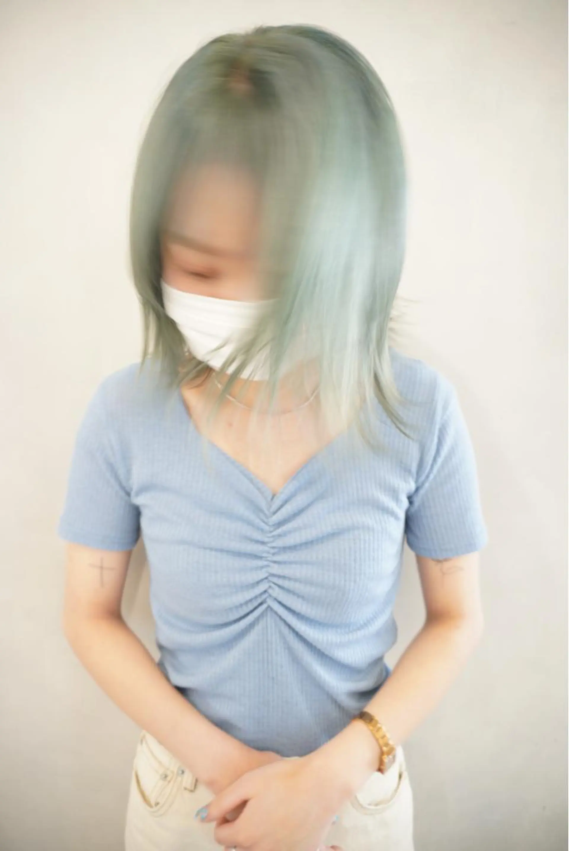 ミディアム カラー ヘアカラー ハイトーン特化サロン 代表　中谷蓮のヘアスタイル