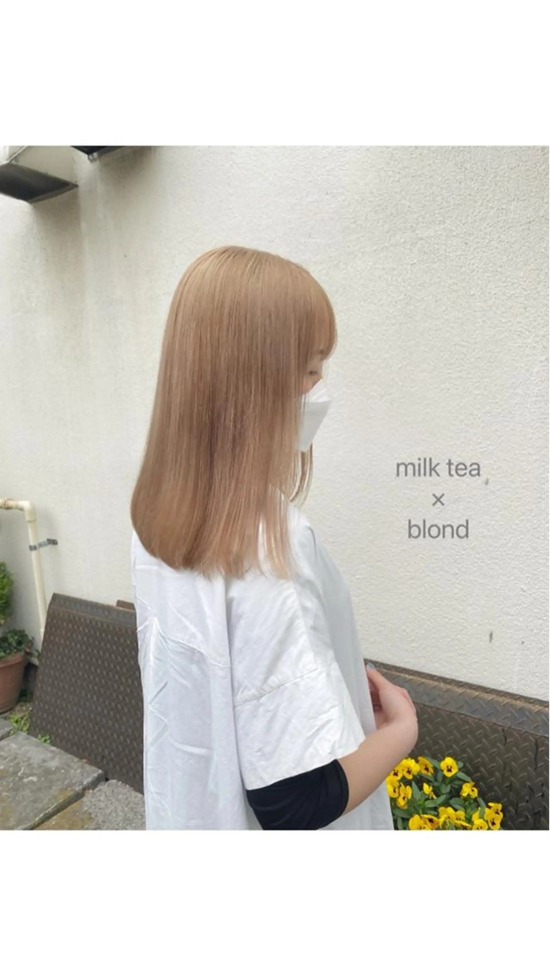 ミディアム カラー COCOLOeAST所属・yumeno🫧 ハイトーン/ボブ🕊のヘアスタイル