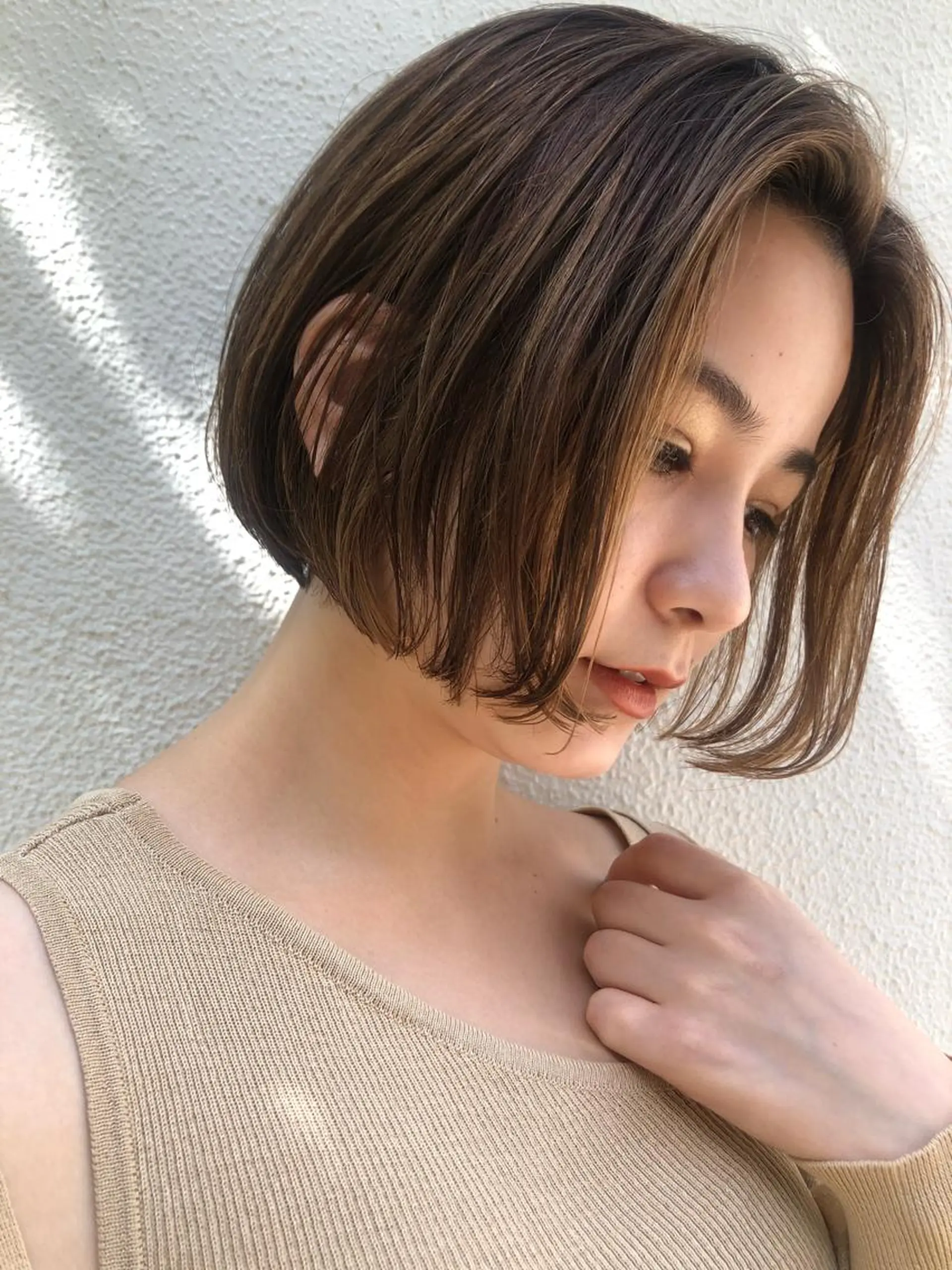 ショート カラー 🩰オリーブ/ ベージュ松本咲花🩰のヘアスタイル