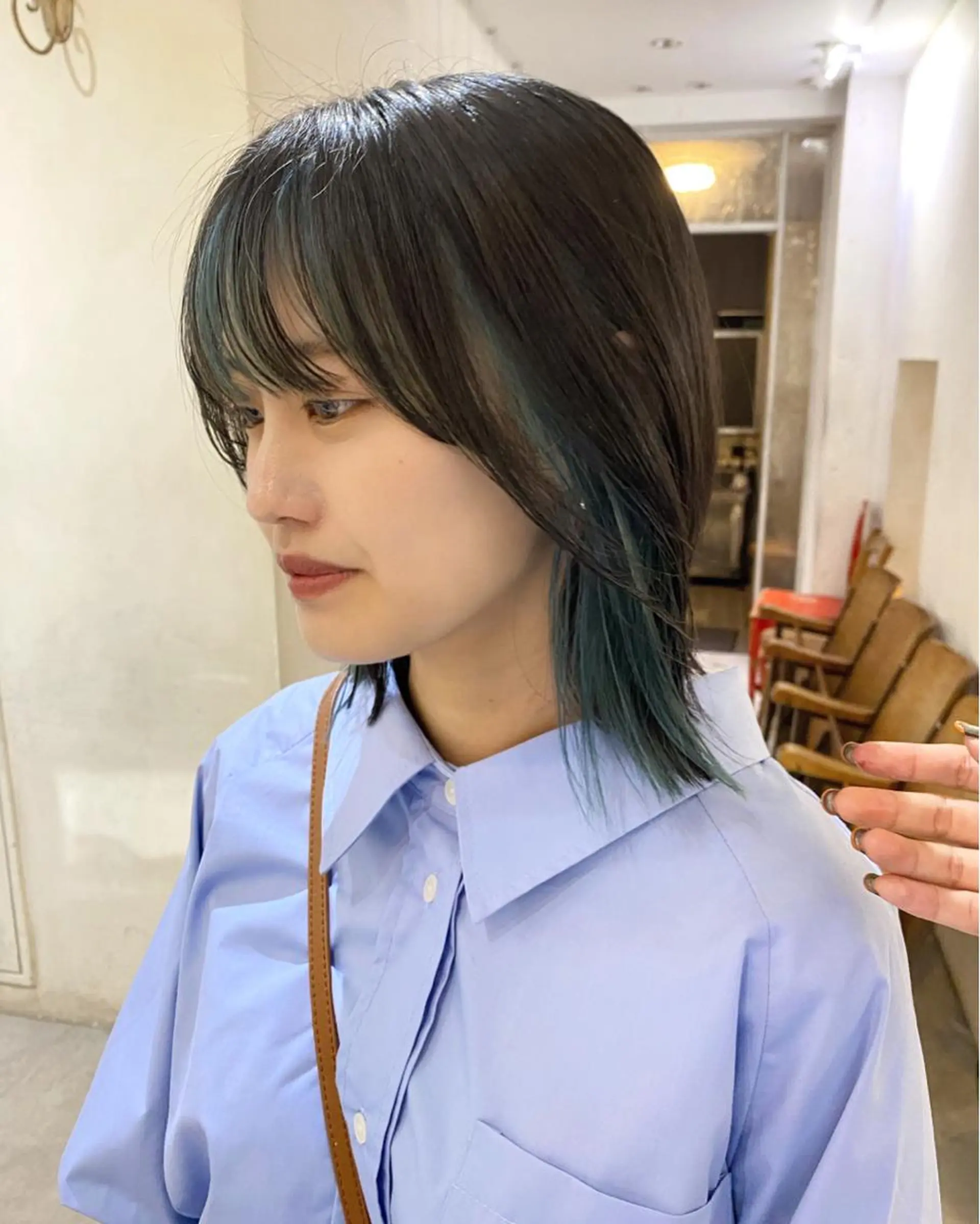 ミディアム カラー ブリーチ インナーカラー MINX【青山店】所属・asuka/似合わせ /レイヤー/暖色のヘアスタイル