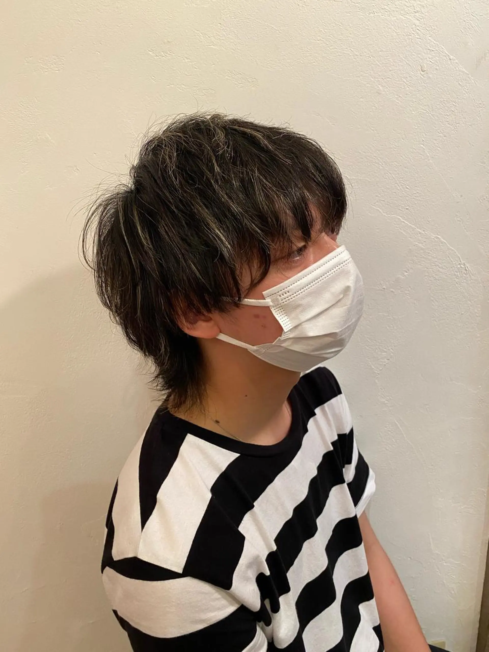 カラー パーマ メンズ 黒田 凱斗のヘアスタイル