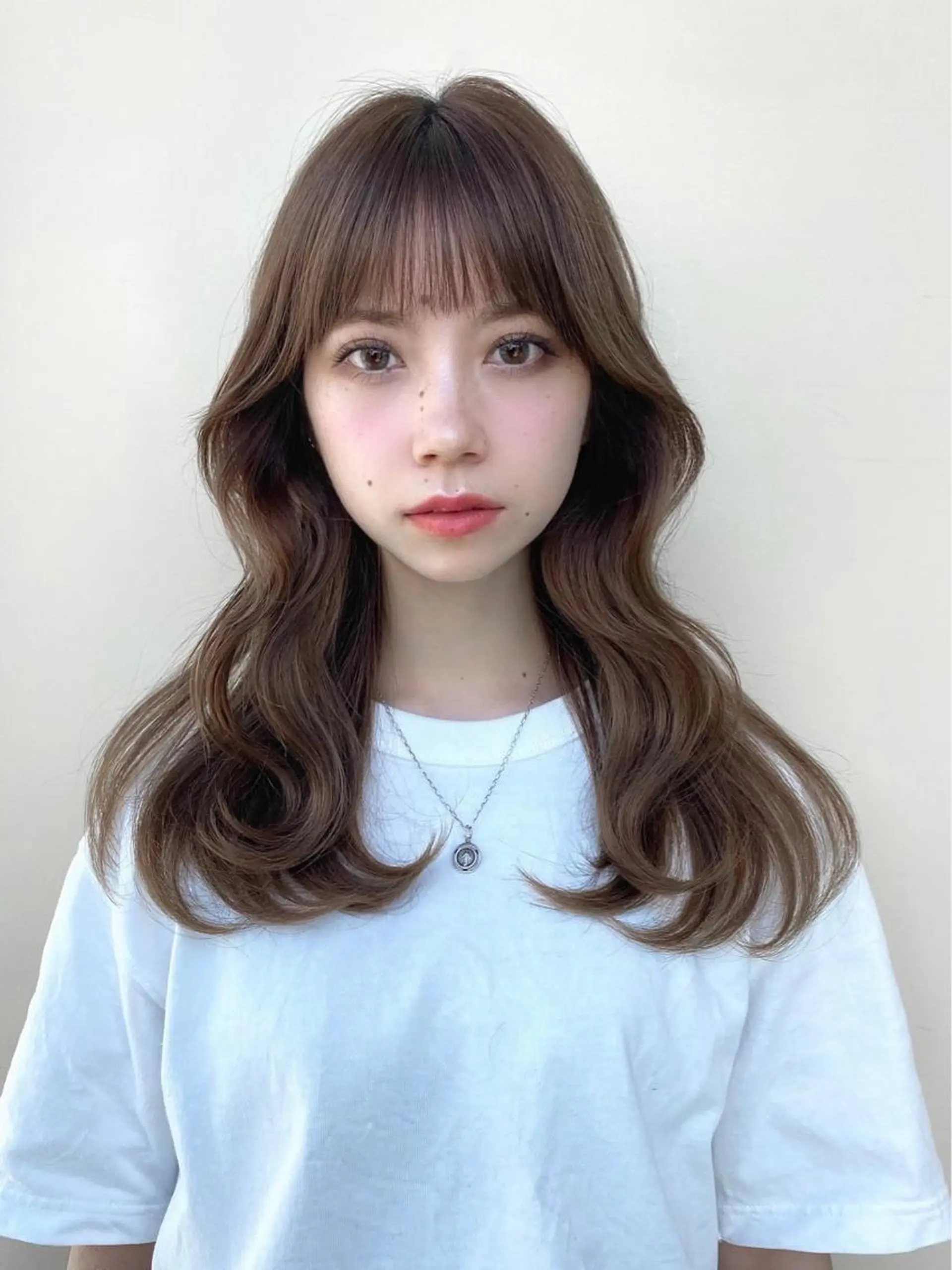 セミロング カラー くびれヘア レイヤー/顔周り /透明感🩶高橋大のヘアスタイル