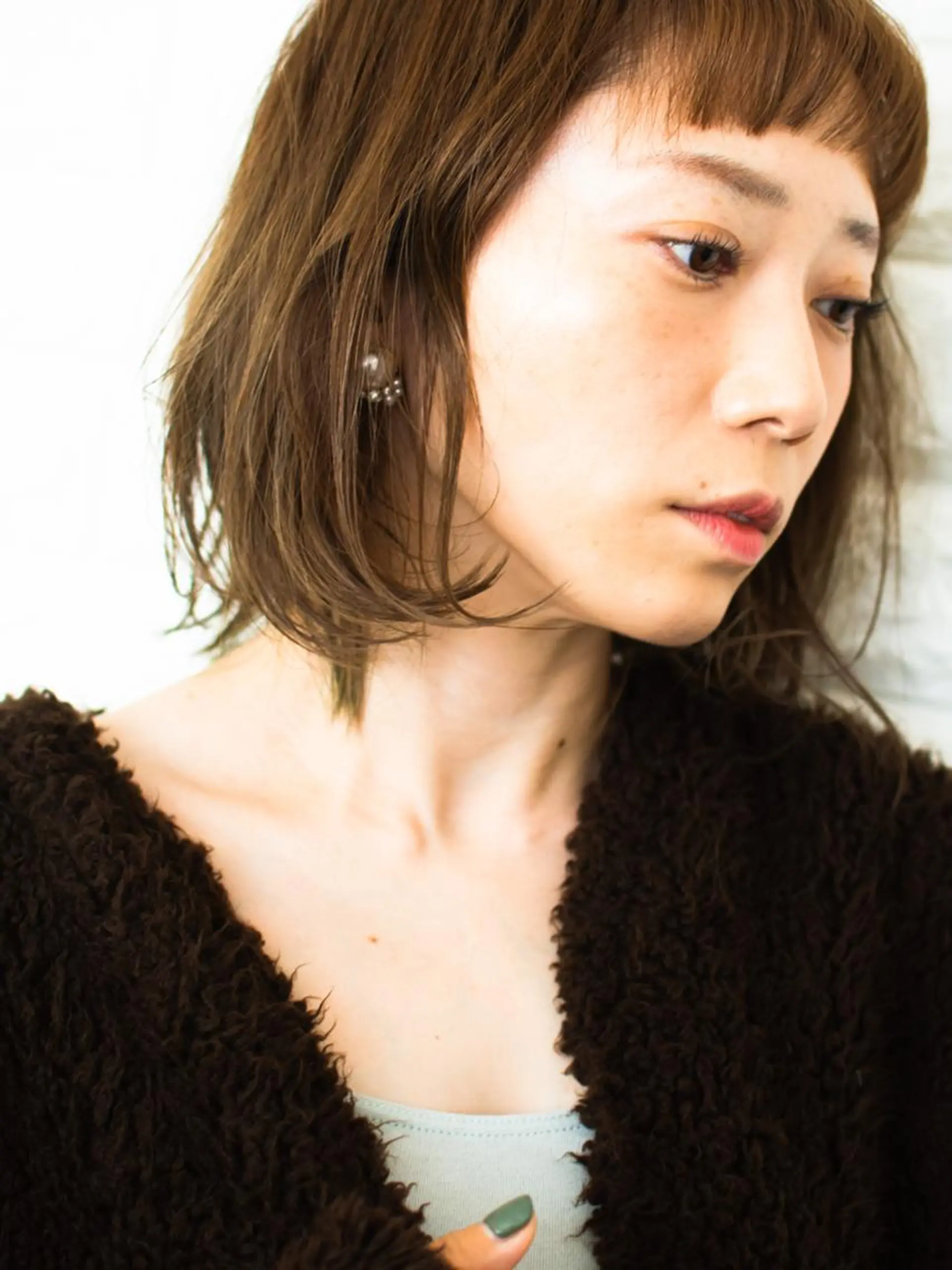 ショート カラー ショートボブ ベージュカラー ブルーカラー ブルージュ グレージュ 撮影モデル 斉藤 正敏のその他イメージ