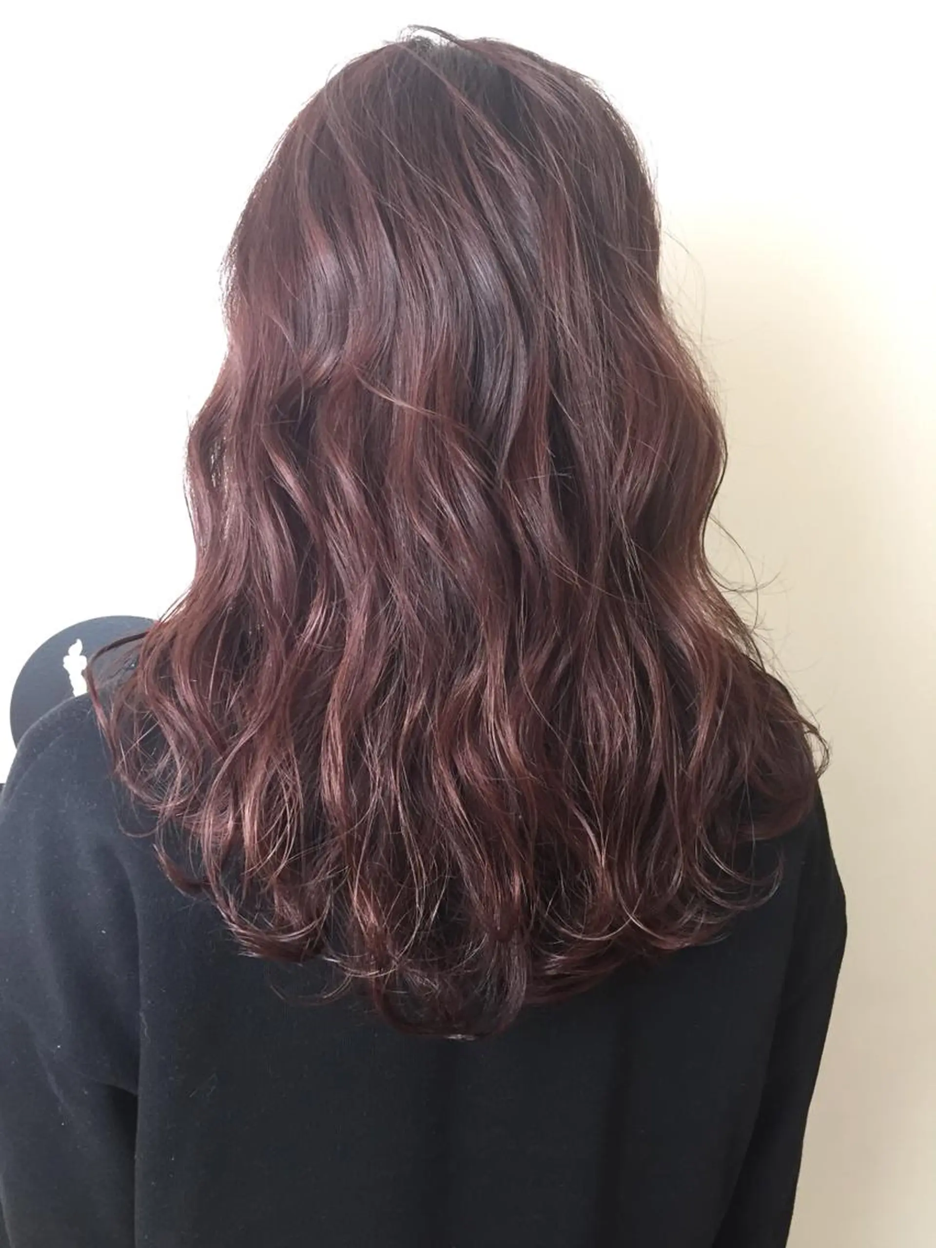 セミロング カラー ピンクカラー バイオレットカラー ヘアカラー ✂️小顔カット✂️ 山本有紀のヘアスタイル