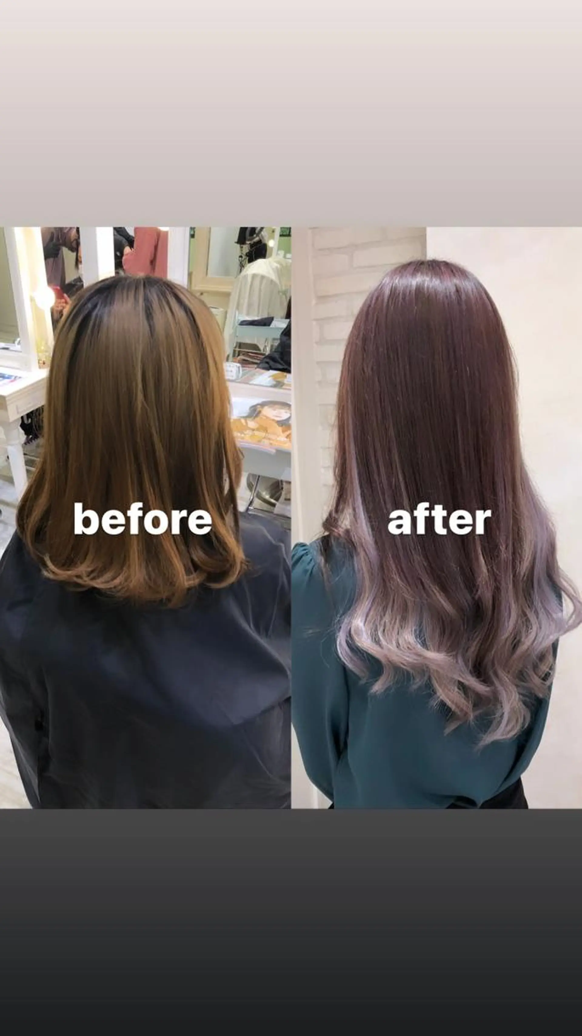 ミディアム カラー HAUS 片山みほのヘアスタイル