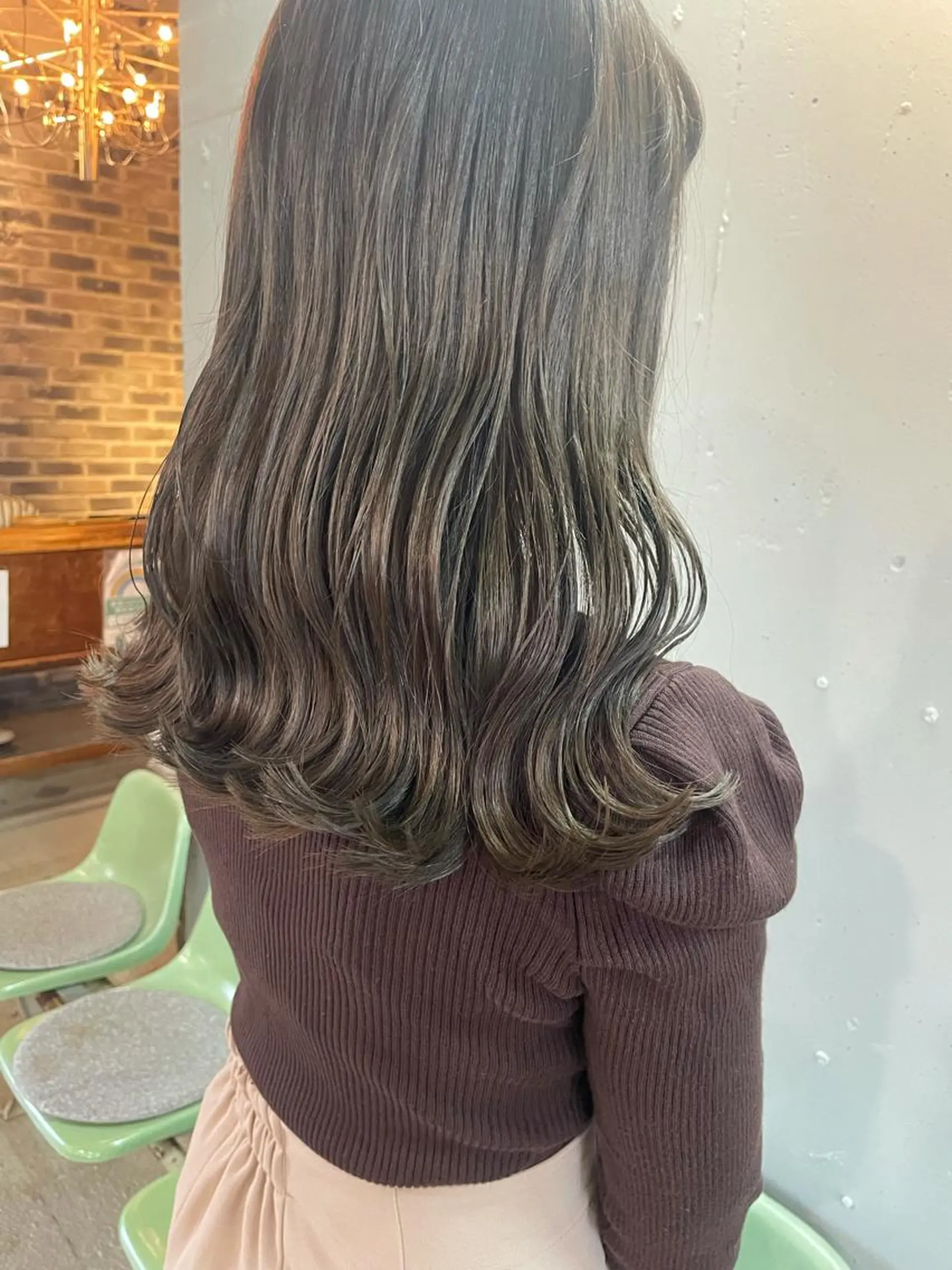 セミロング セミロングパーマ ハイライト 髪質改善 縮毛矯正 トリートメント ヘアカラー トリートメント 🌼褒められヘア🌼 kaoのヘアスタイル