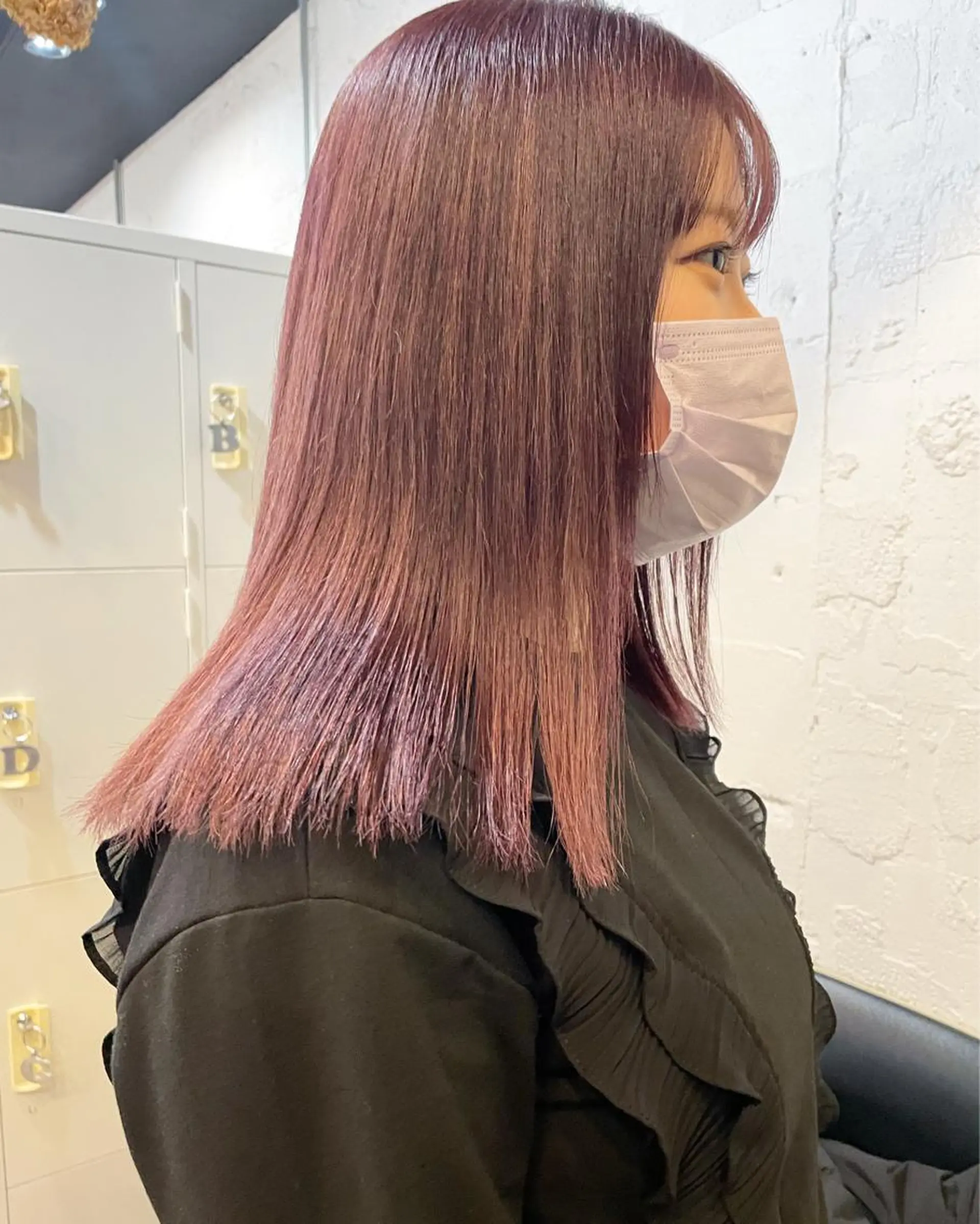 ミディアム カラー ヘアアレンジ satsuki 暖色・ブラウンカラーのヘアスタイル