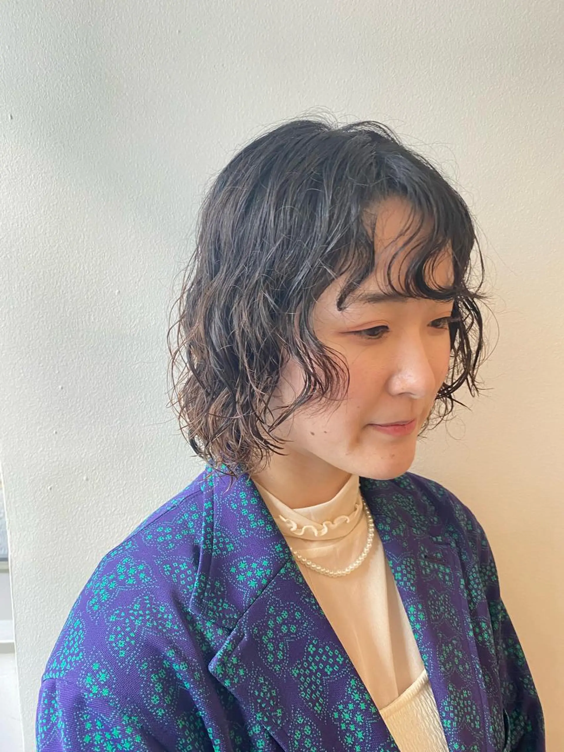 ミディアム パーマ ミディアムパーマ カット パーマ BOTTOMS所属・🌸透明感艶 カラー🌸Yuukiのヘアスタイル