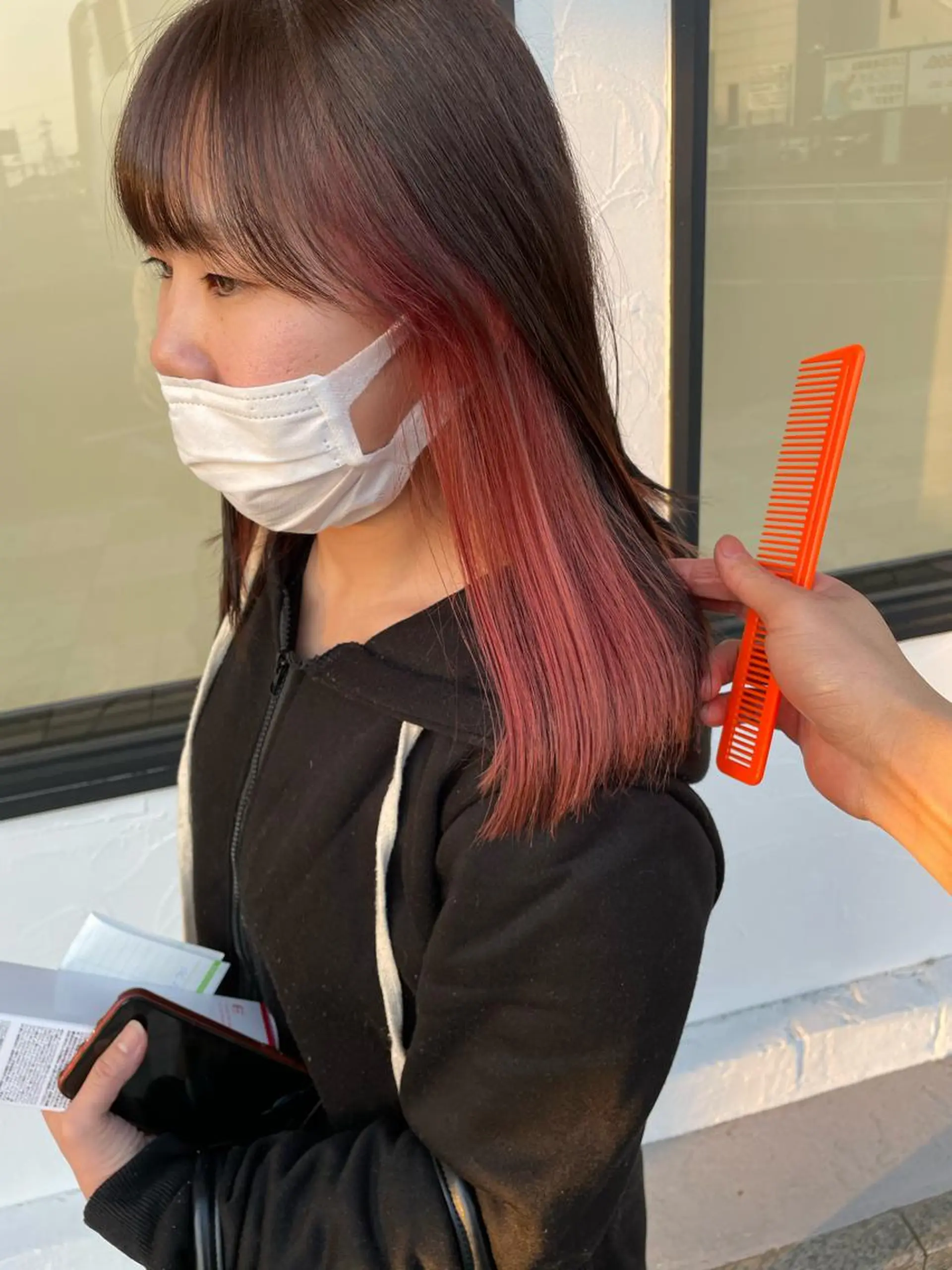 セミロング ショートボブ セミロングパーマ 韓国風カラー ボブ ハイライト カット ヘアカラー トリートメント ヘアセット hair terra ce M奈良店のヘアスタイル