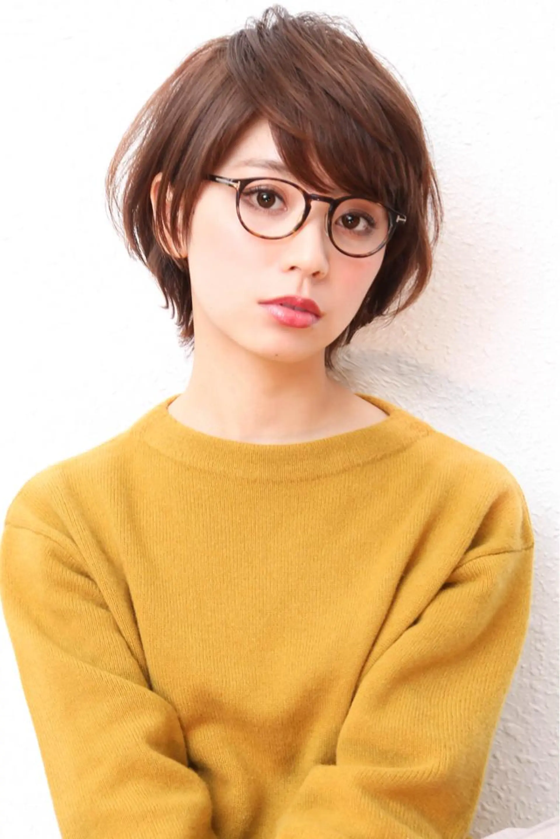 ショート ボブ 顔周りカット 小顔カット Monica所属・ボブ専門店 中島規寿のヘアスタイル