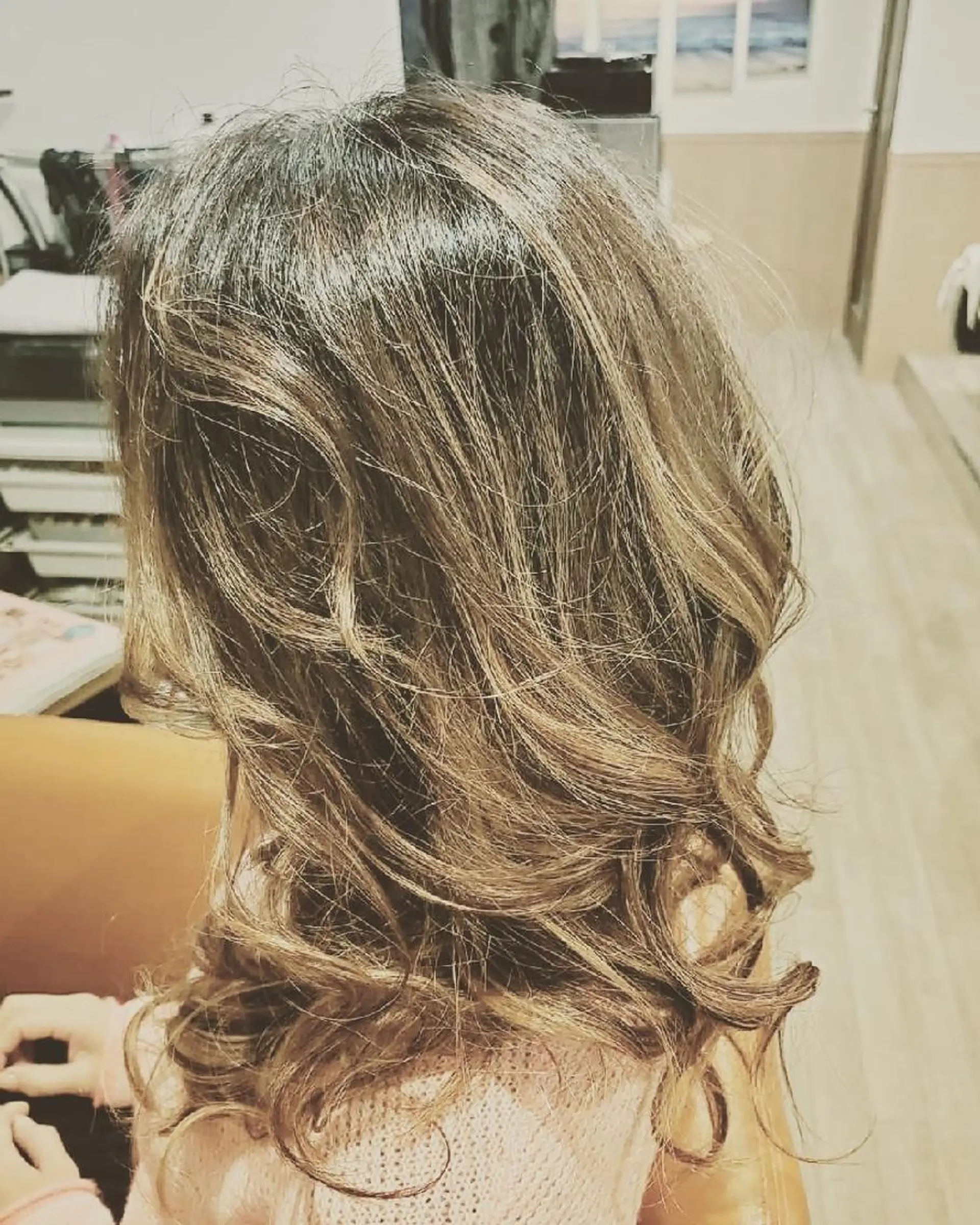 ロング 外国人風カラー トリートメント spa hair ark 富井直美のヘアスタイル