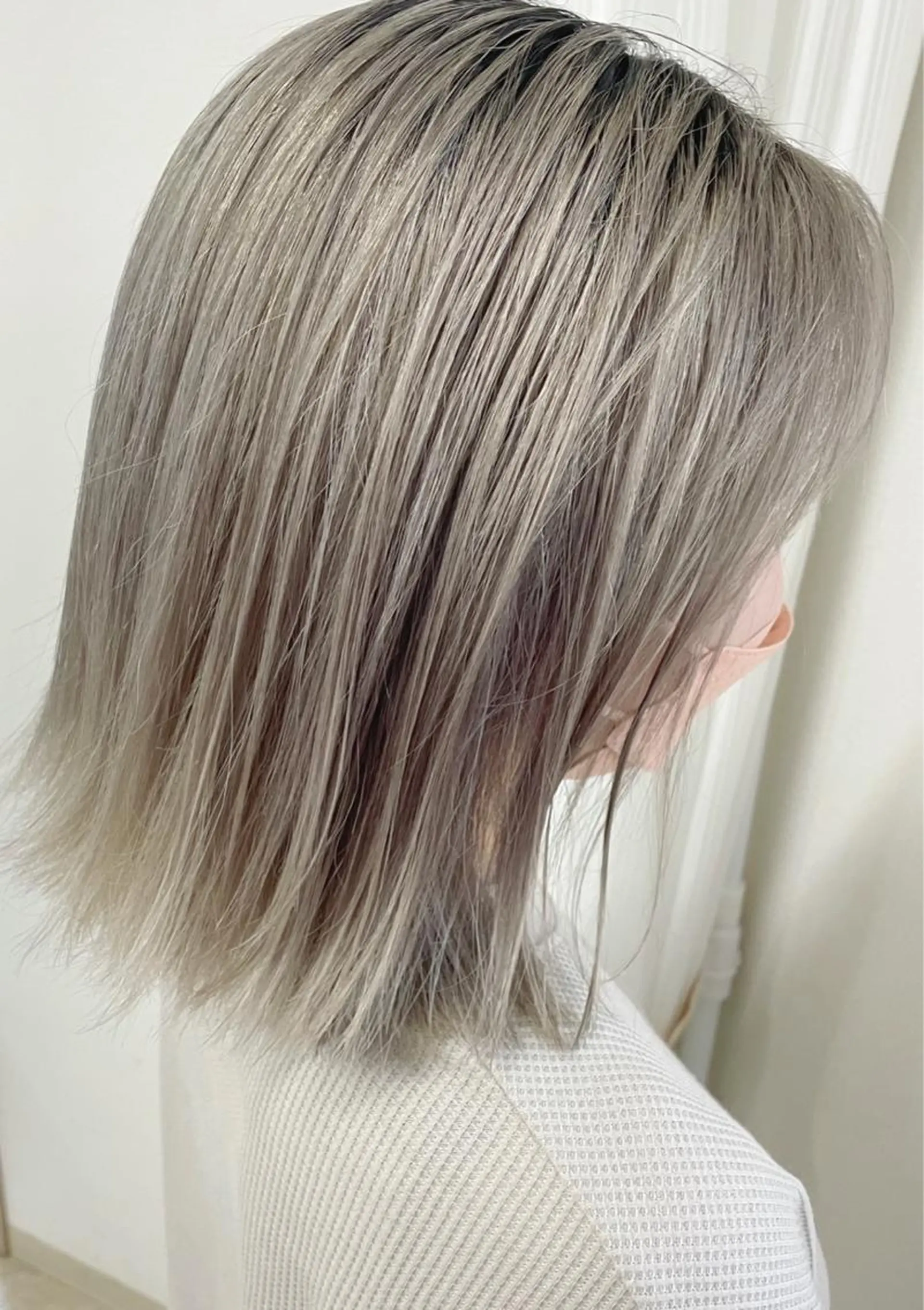 ミディアム カラー ケアブリーチ /髪質 改善/古橋圭史郎のヘアスタイル