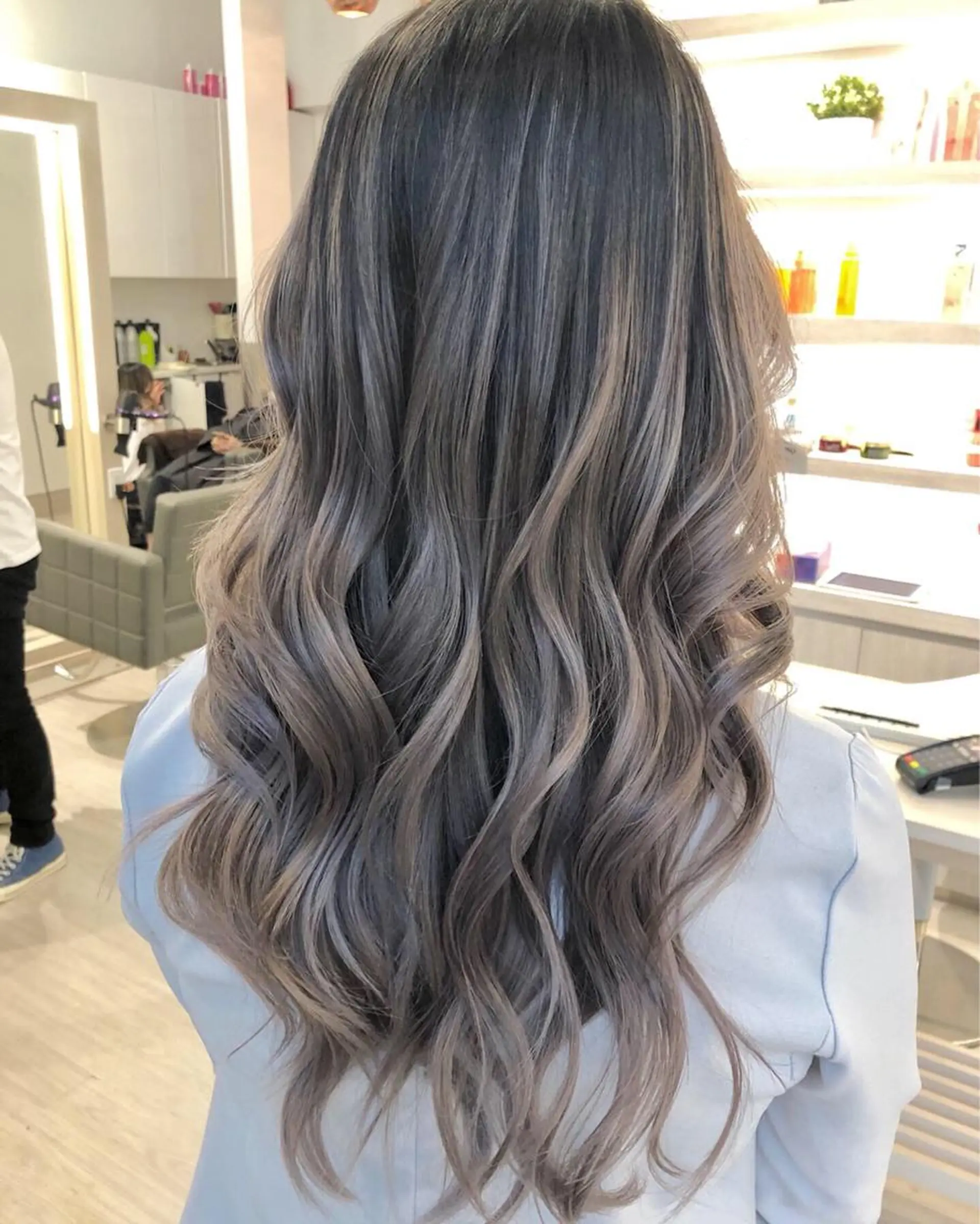 ロング カラー バレイヤージュ レイヤーカット lafith hair dope所属・[外国人風カラー] 店長 田中健太のヘアスタイル